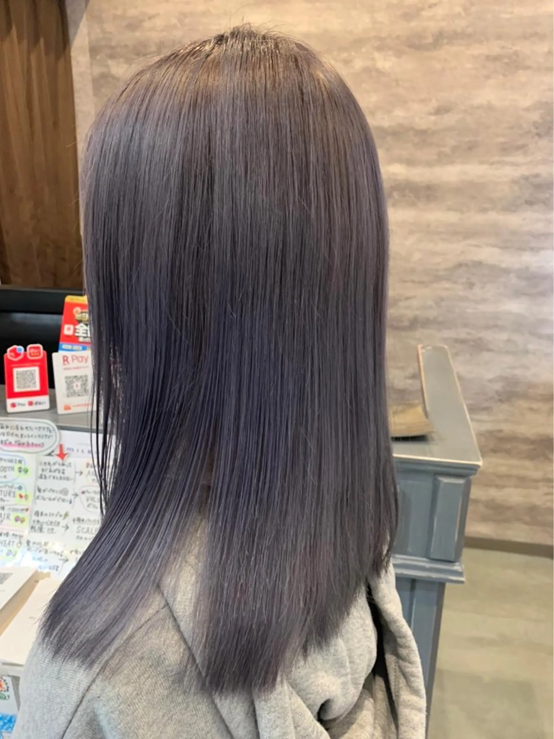 ミディアム カラー ブリーチ ダブルカラー グラデーションカラー グレージュ ハイライトカラー 💈Blanco💈 カラー&ケア🌈のヘアスタイル
