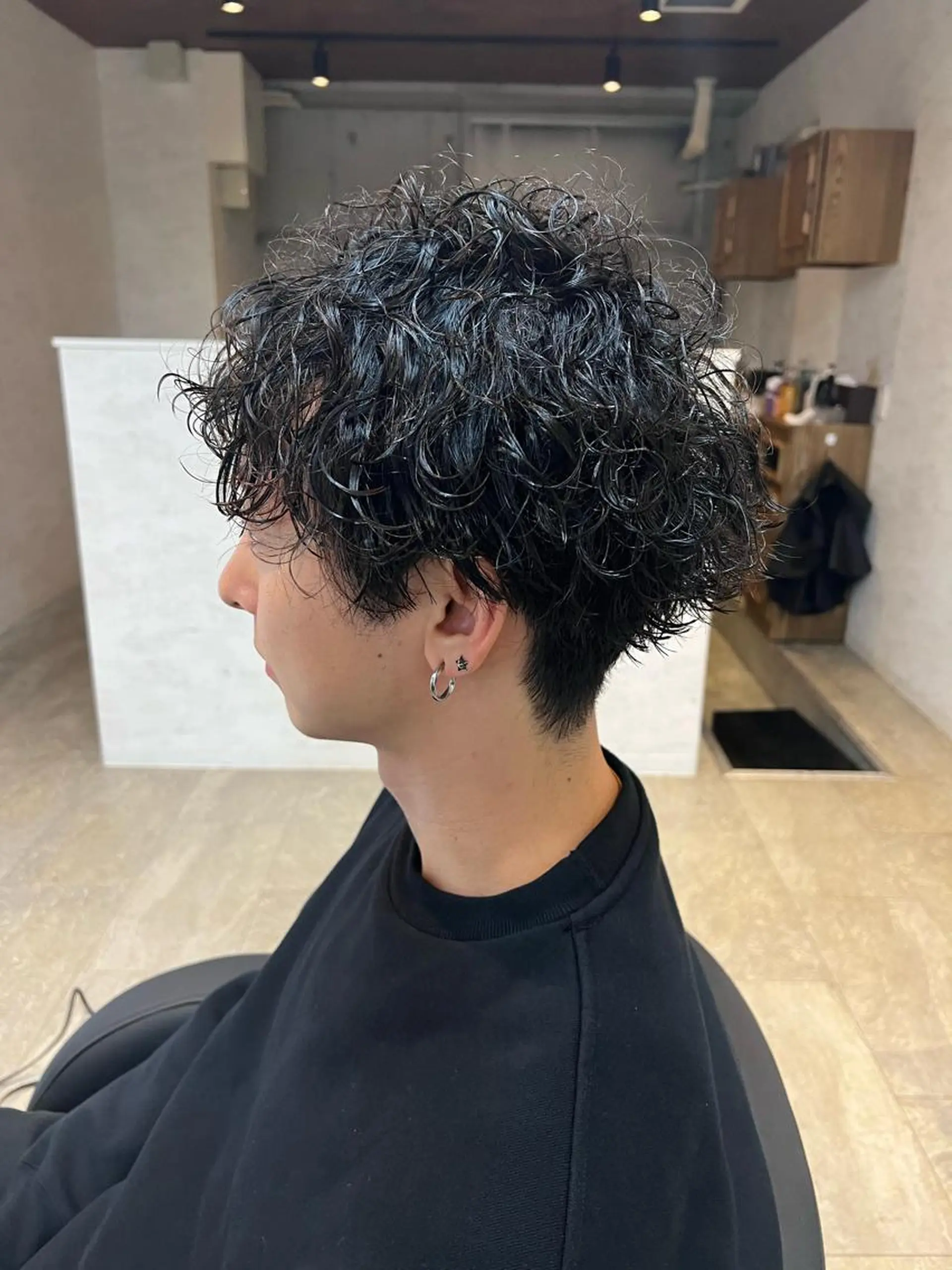 パーマ メンズ カット パーマ ⭕️メンズパーマ⭕️ 山口 裕太郎のヘアスタイル