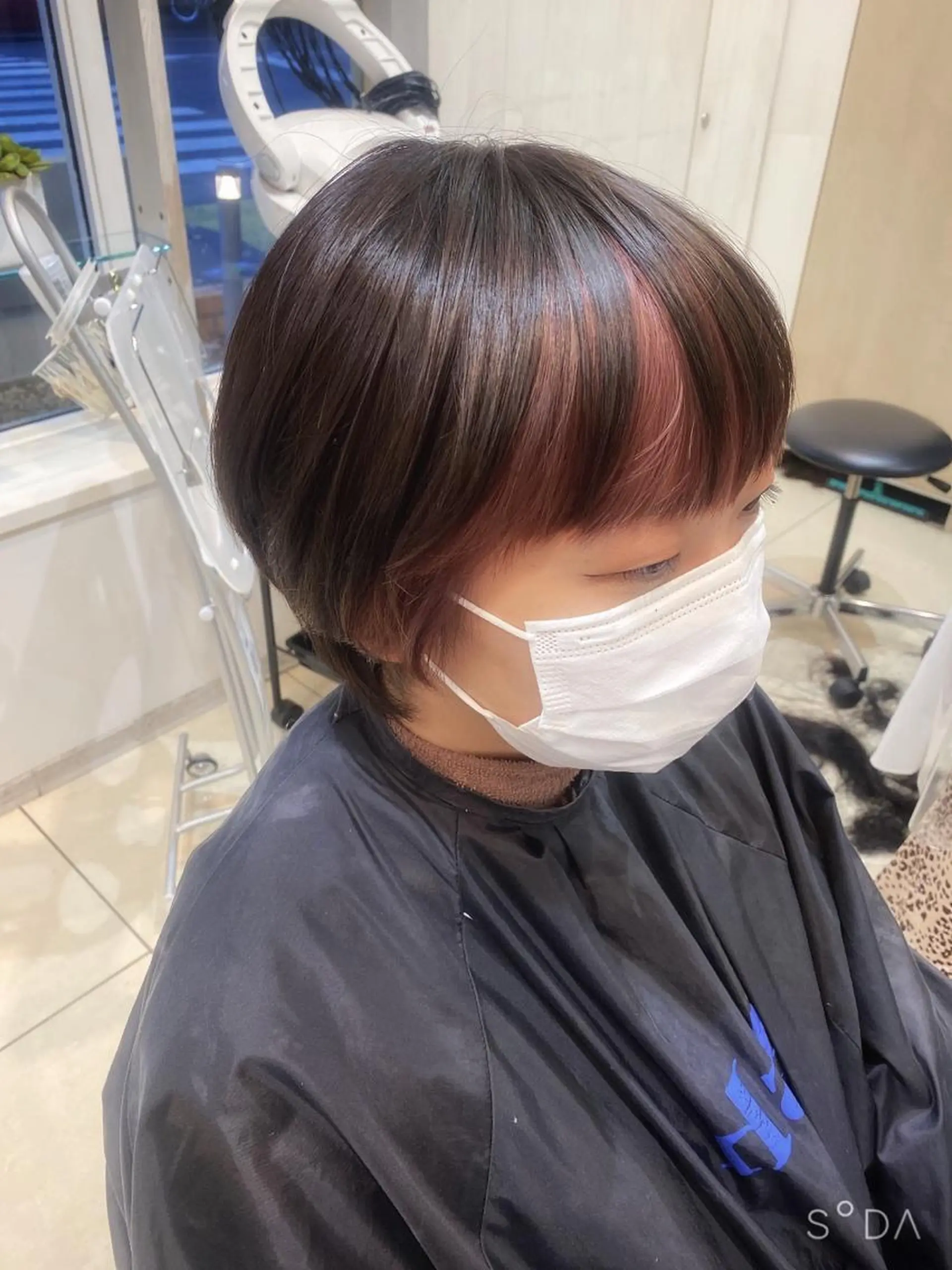 ショート カラー アッシュ ピンクカラー パープルカラー シルバー はだゆうき @hadadan08のヘアスタイル