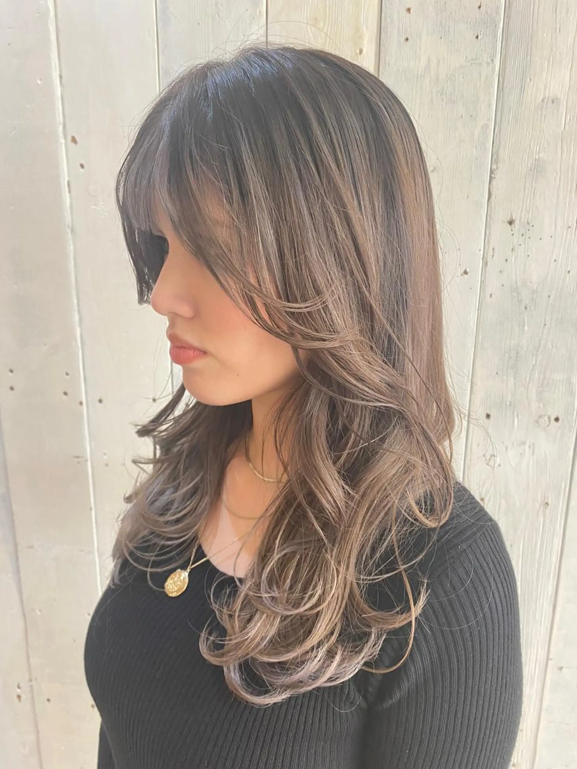 セミロング カラー ヘアアレンジ hair make  pur所属・ストレート🌹カラー お任せを🌈bucoのヘアスタイル