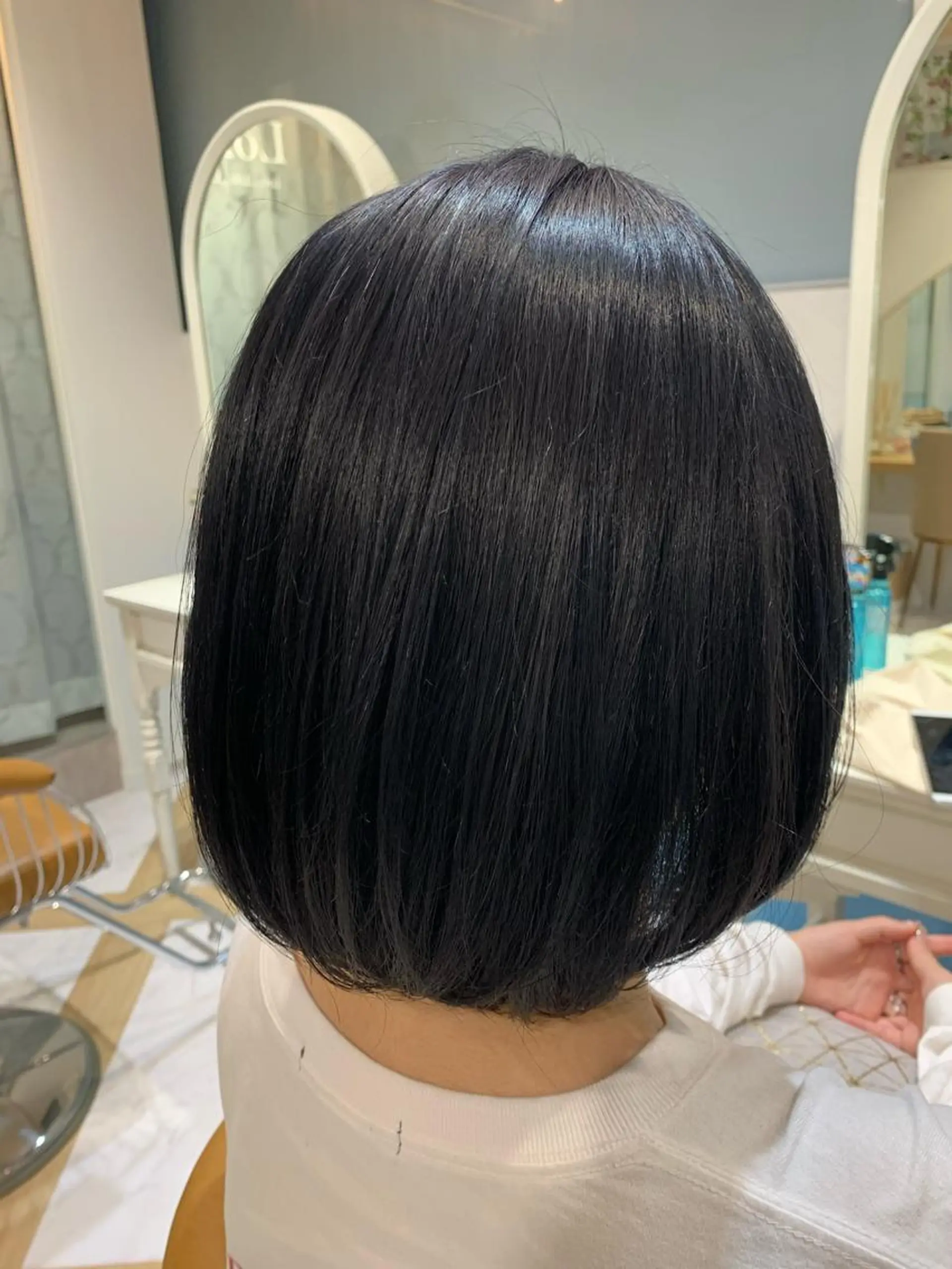 ミディアム カラー パーマ ヘアアレンジ 韓国ヘア/髪質改善 /Harunaのヘアスタイル