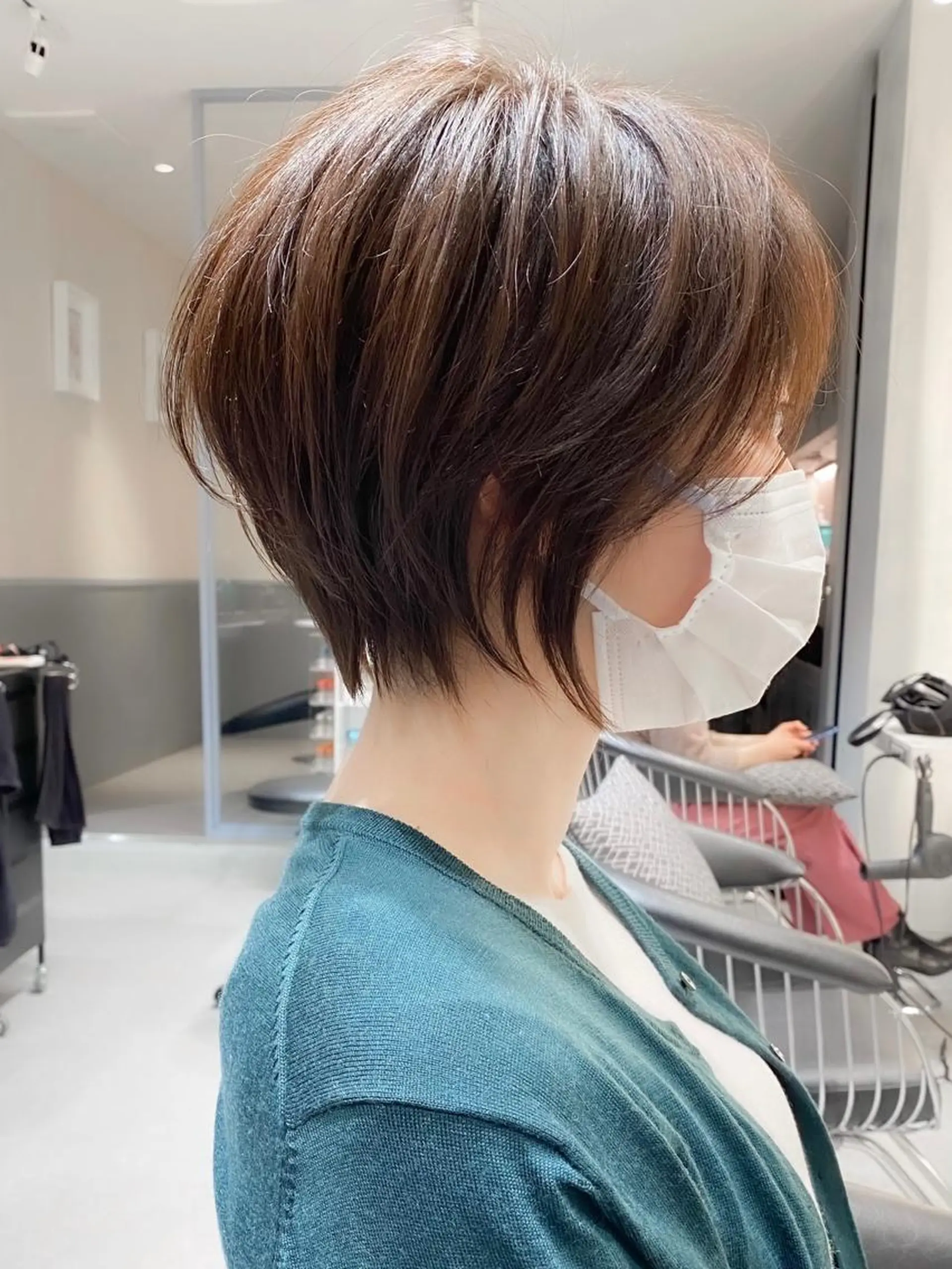 ショート カラー ショートボブ ボブ ショートヘア カット トリートメント ショート ショートボブ斉藤航人のヘアスタイル