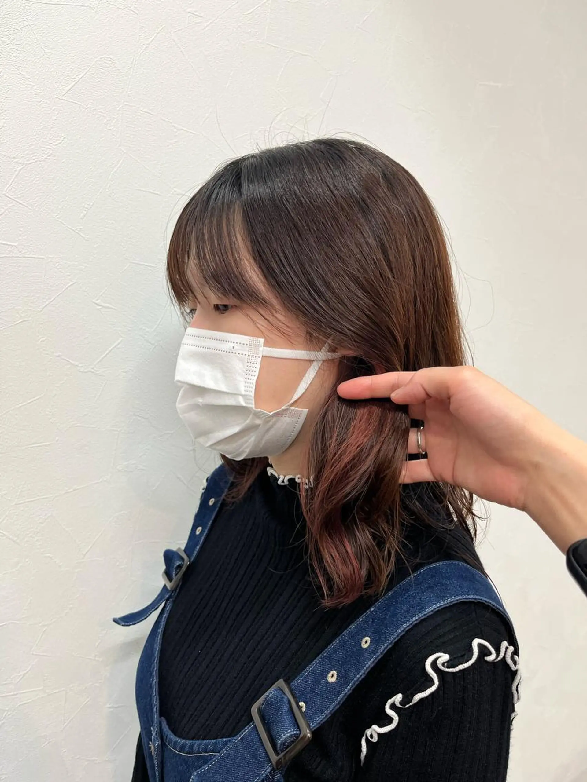 セミロング カラー 💠西山果琳💠 マツパモデル募集のヘアスタイル