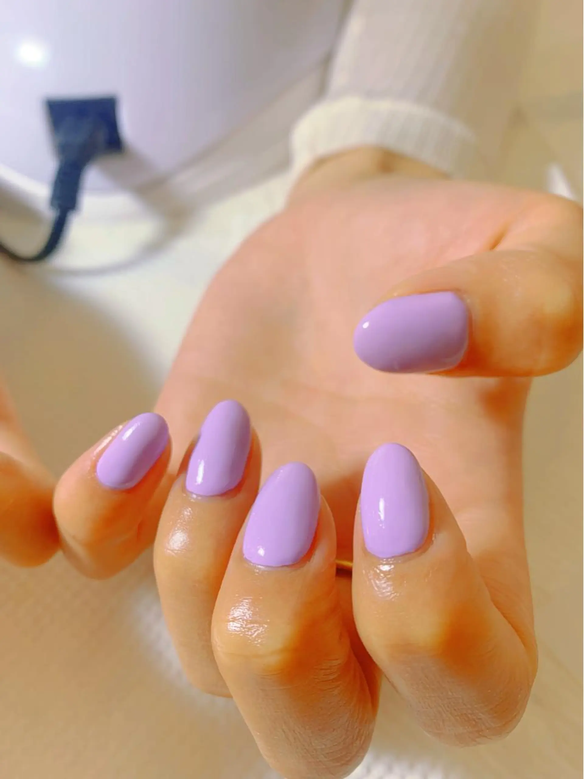 ネイル ワンカラーネイル 春ネイル salon EMANのネイルデザイン