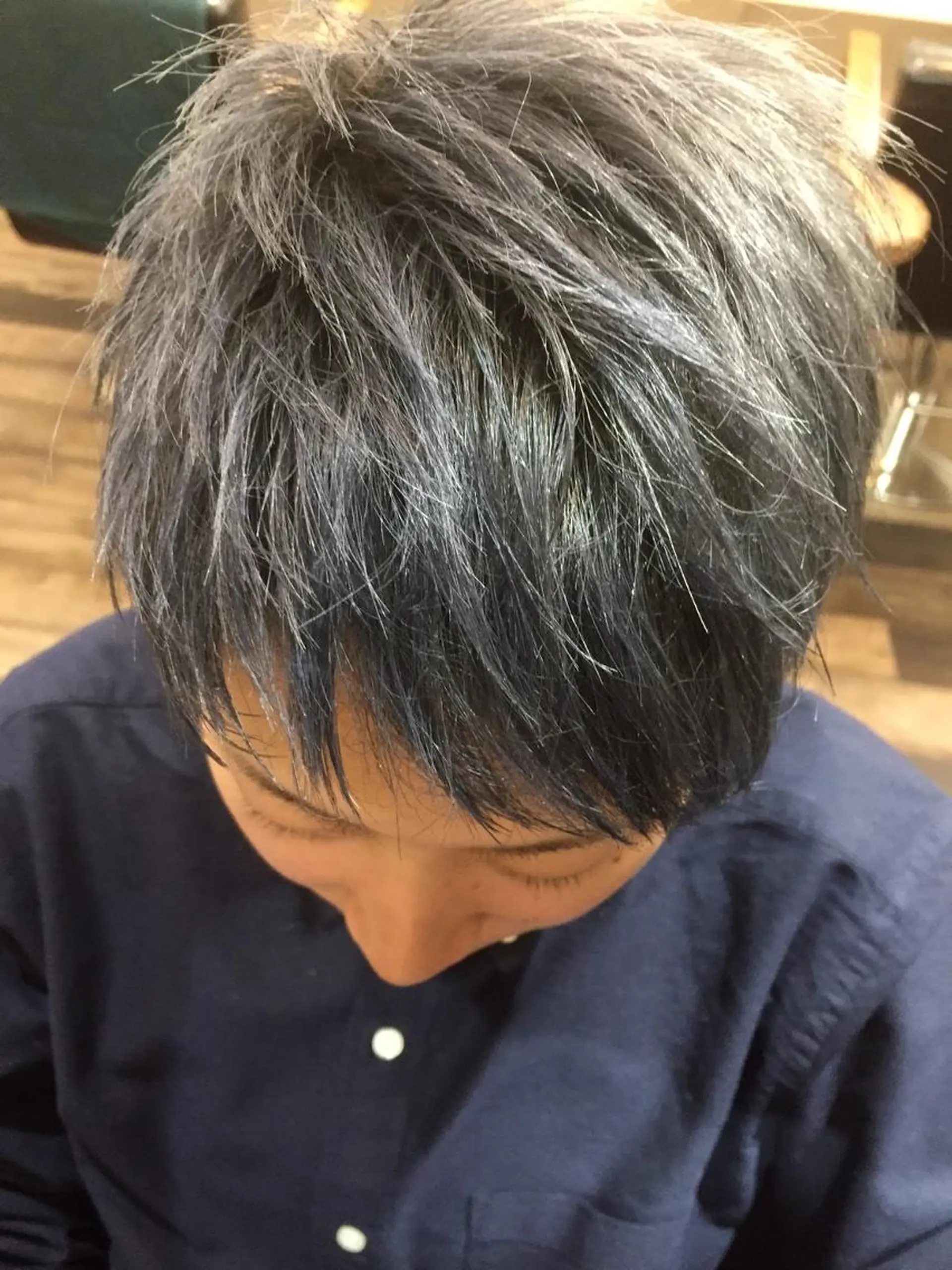 ショート カラー メンズ アッシュ ダブルカラー シルバー 外国人風カラー ヘアセット CII CIIのヘアスタイル