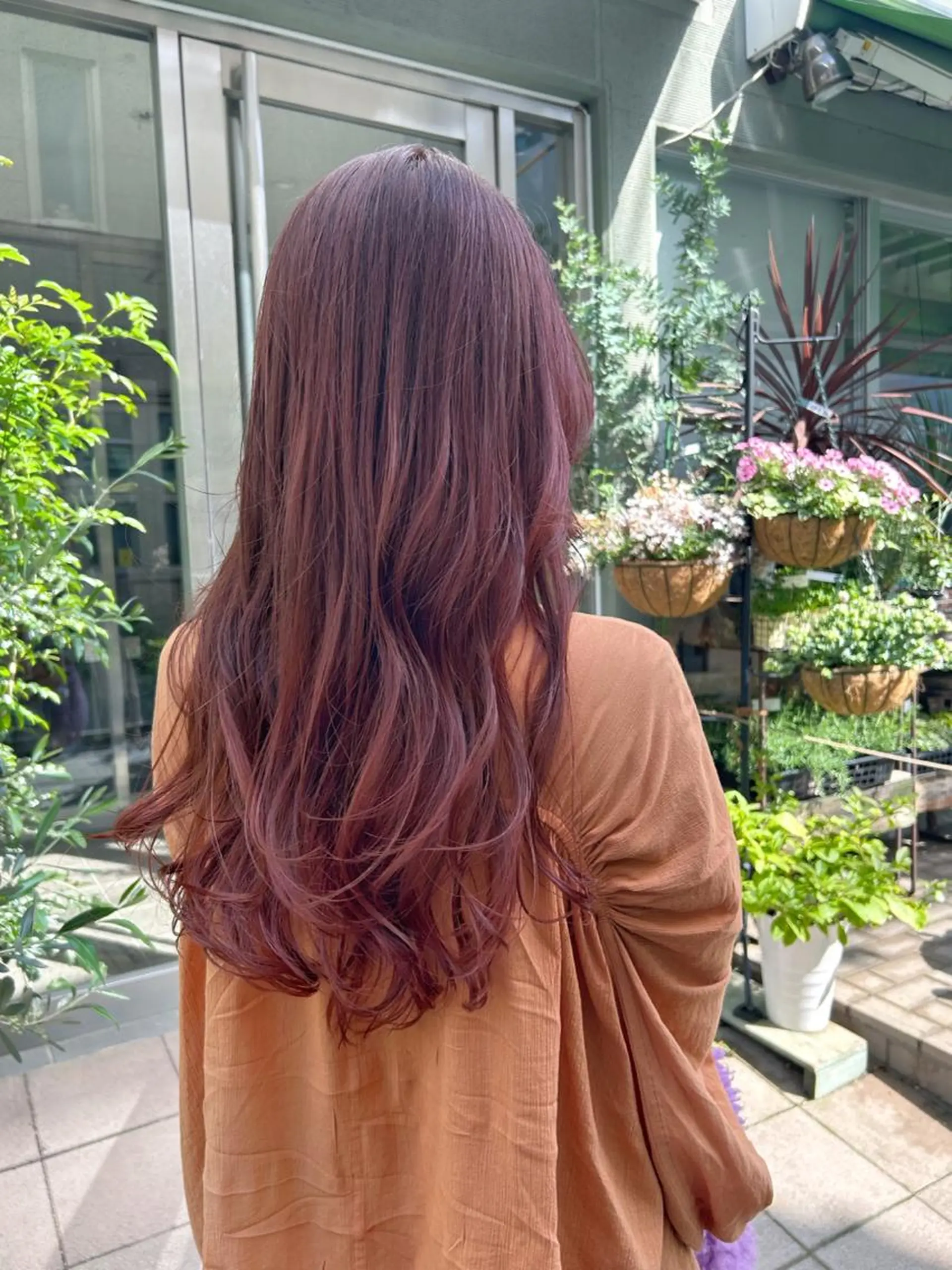 ロング カラー オレンジ ピンクカラー カット ヘアカラー HIROKI ” stylistのヘアスタイル