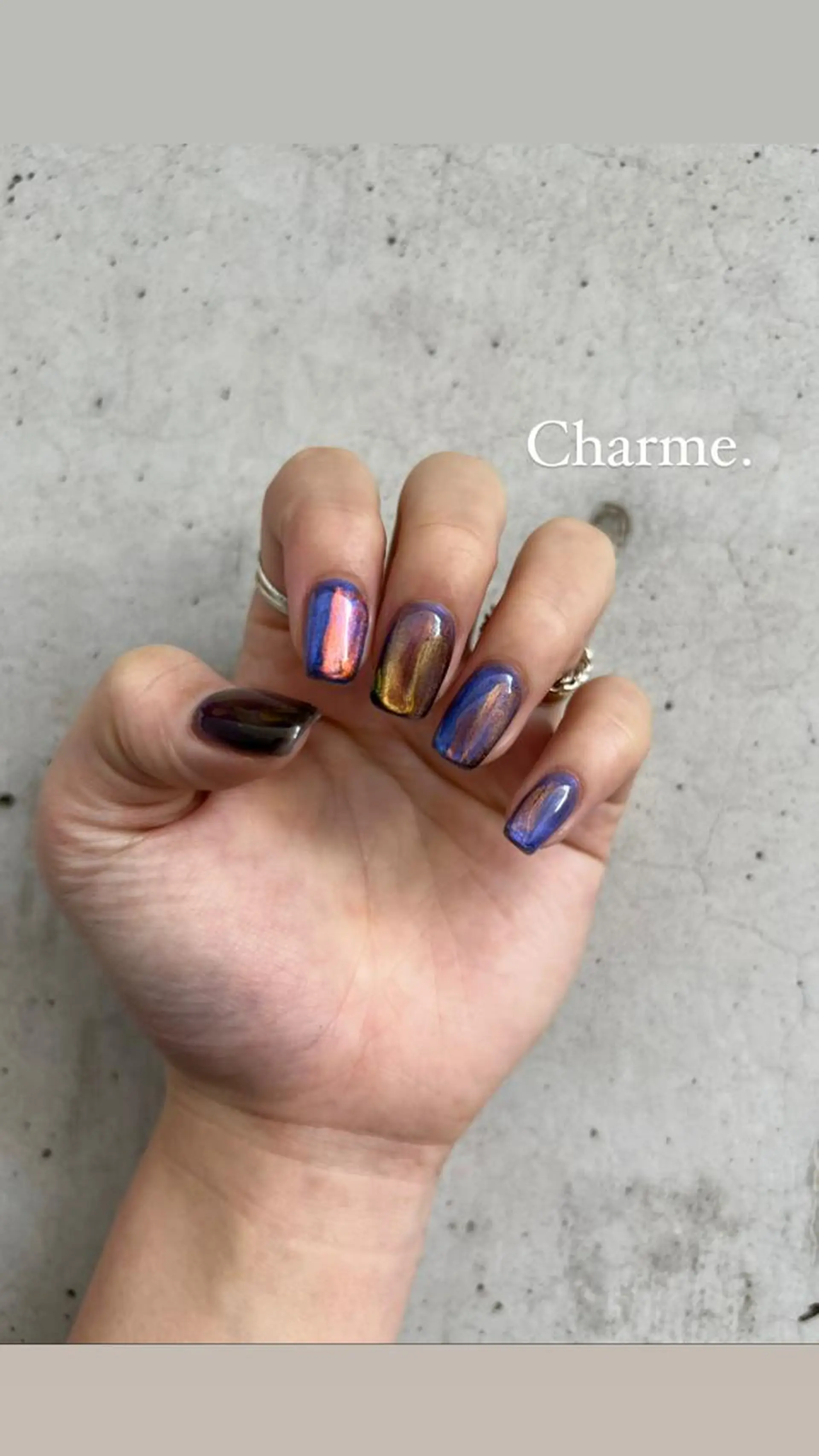 ネイル マグネットネイル 持ち込み ハンドネイル ハンドケア Charme. NOBUKOのネイルデザイン