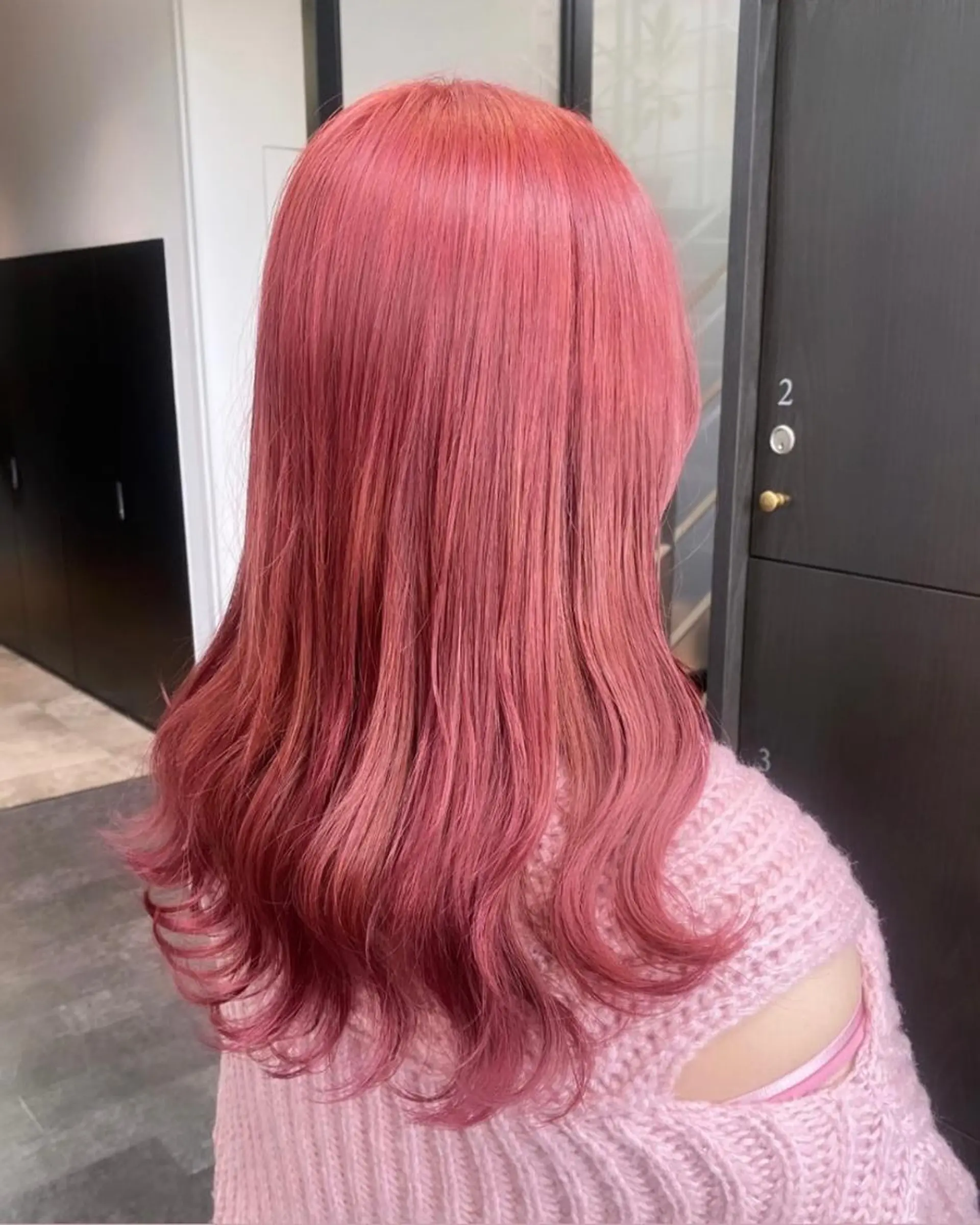 セミロング カラー 💗ガーリーヘア🎀 saki💗のヘアスタイル