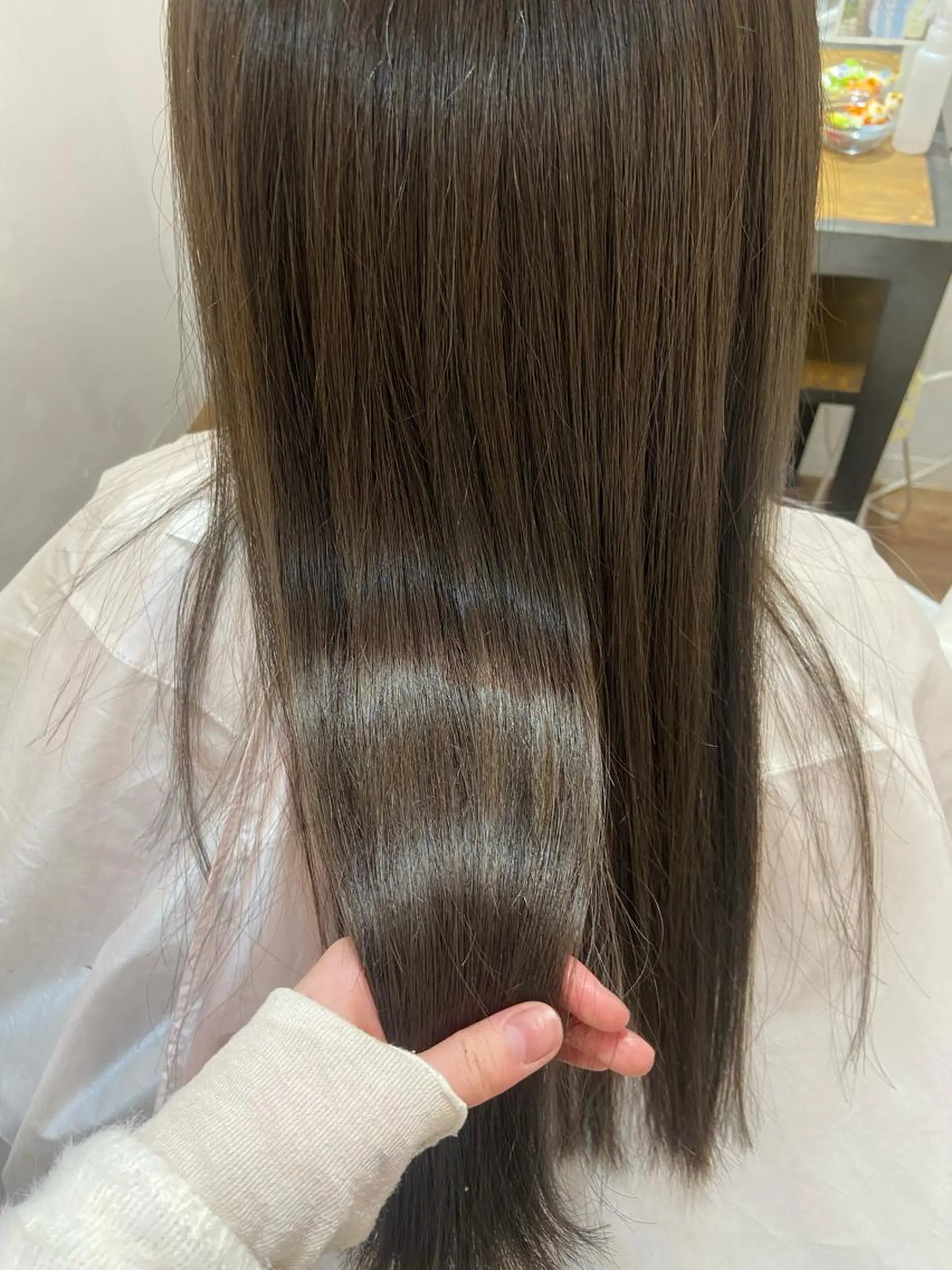 セミロング カラー ヘアカラー トリートメント 透明感color🩵 MAYUKAのヘアスタイル