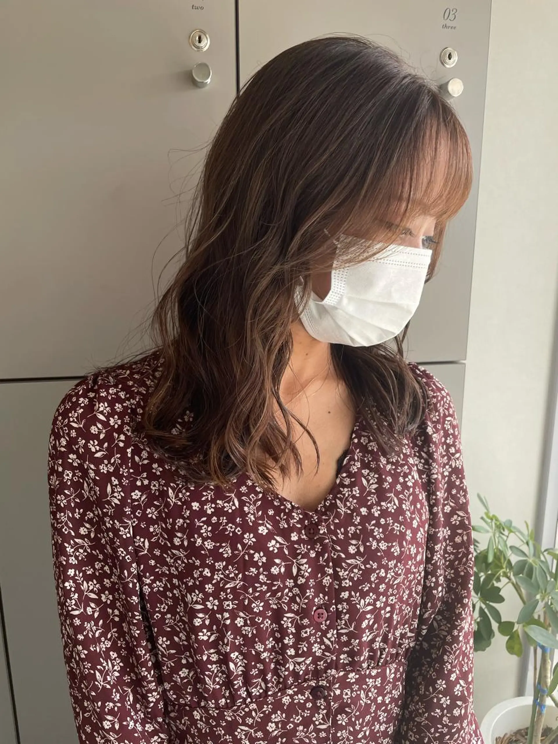ミディアム 切りっぱなしボブ ショートボブ ミディアムパーマ ミストバング ボブ カット ヘアカラー トリートメント C’LD hair  produce /シールドヘア所属・モテ髪/ボブ/ショー ト/アダチフウトのヘアスタイル