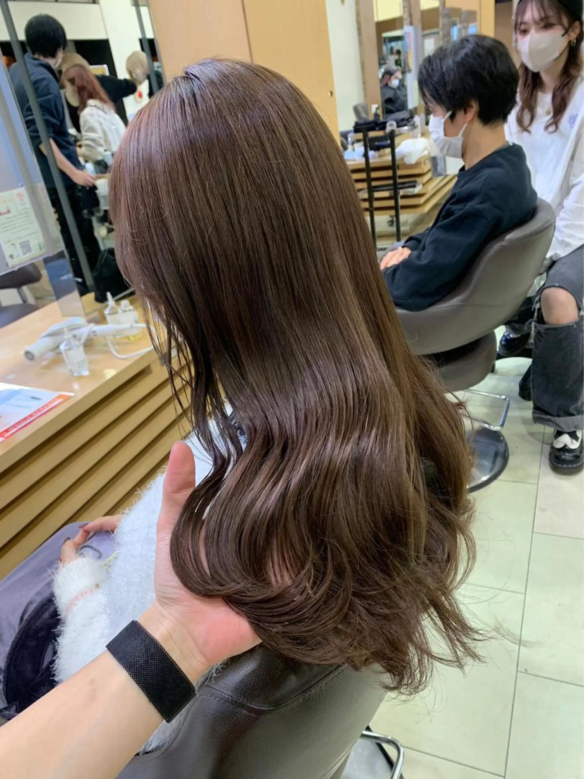 ロング ヘアカラー トリートメント ヘッドスパ ヘアセット 🫧カット/パーマ /ネイル/かりん🫧のヘアスタイル