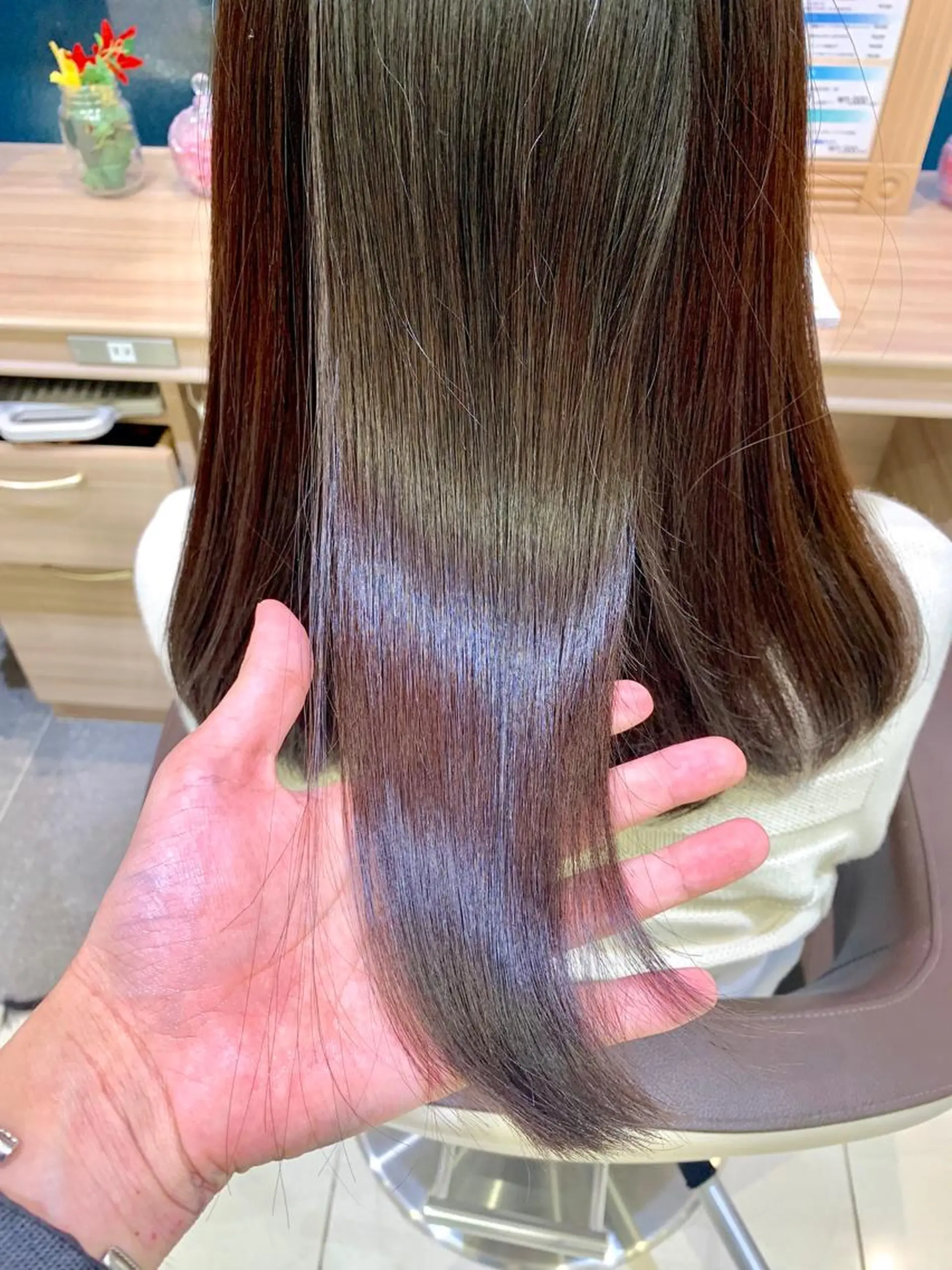 ミディアム パーマ 縮毛矯正/髪質改善 /韓国風　山川春輝のヘアスタイル