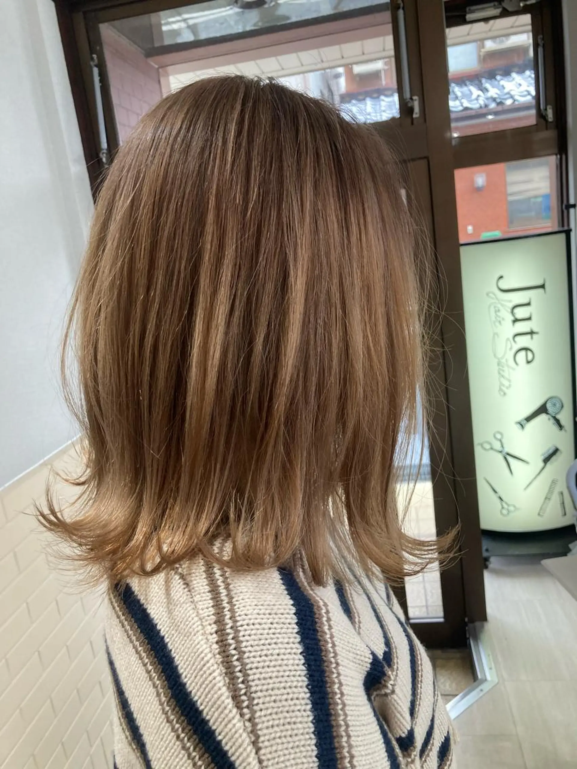 ミディアム カット ヘアカラー トリートメント hair salon rita 野々市所属・中野 幹也のヘアスタイル