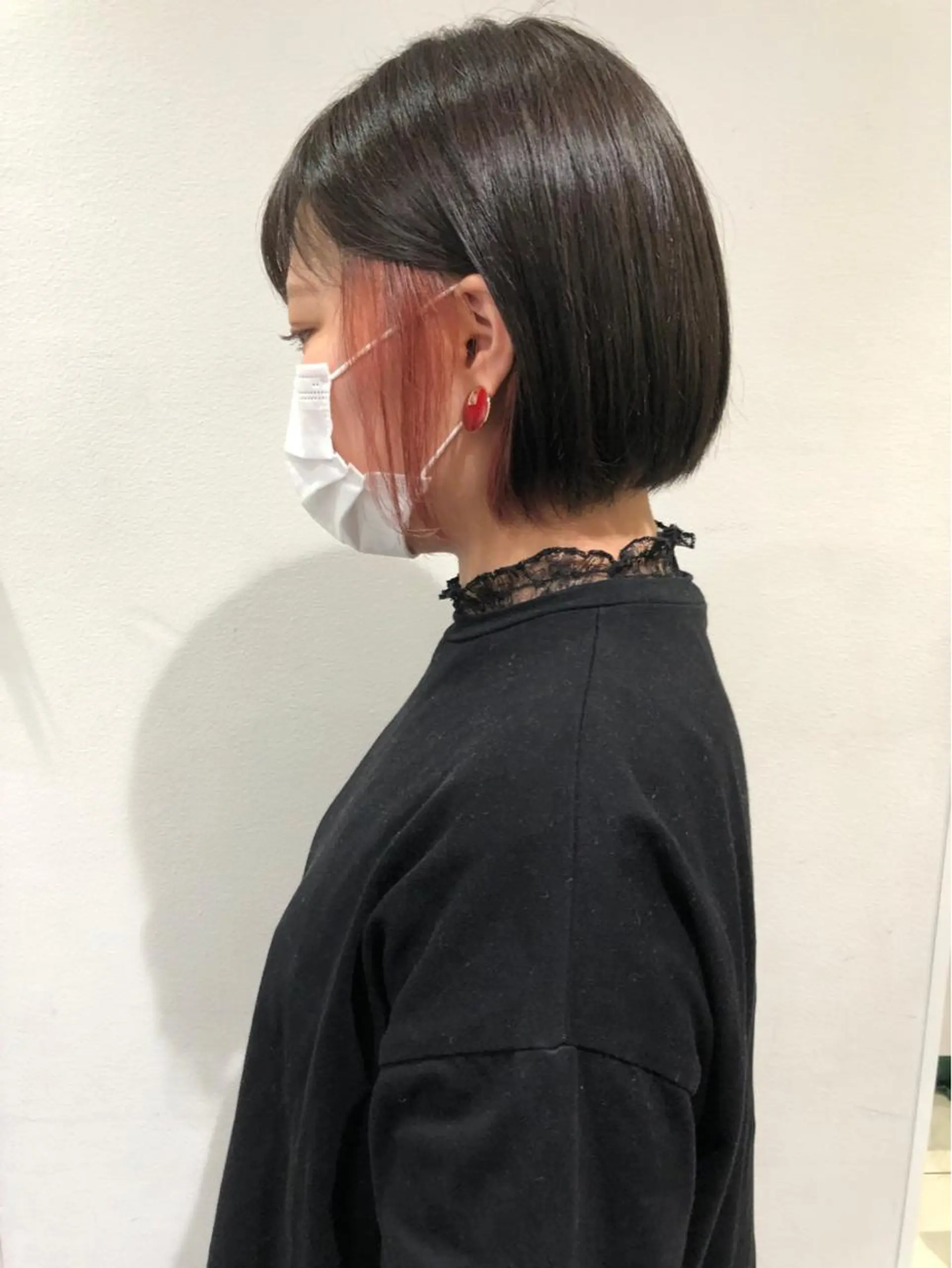 ショート カラー オレンジ ピンクカラー 髪質改善/艶カラー /さかうえゆまのヘアスタイル