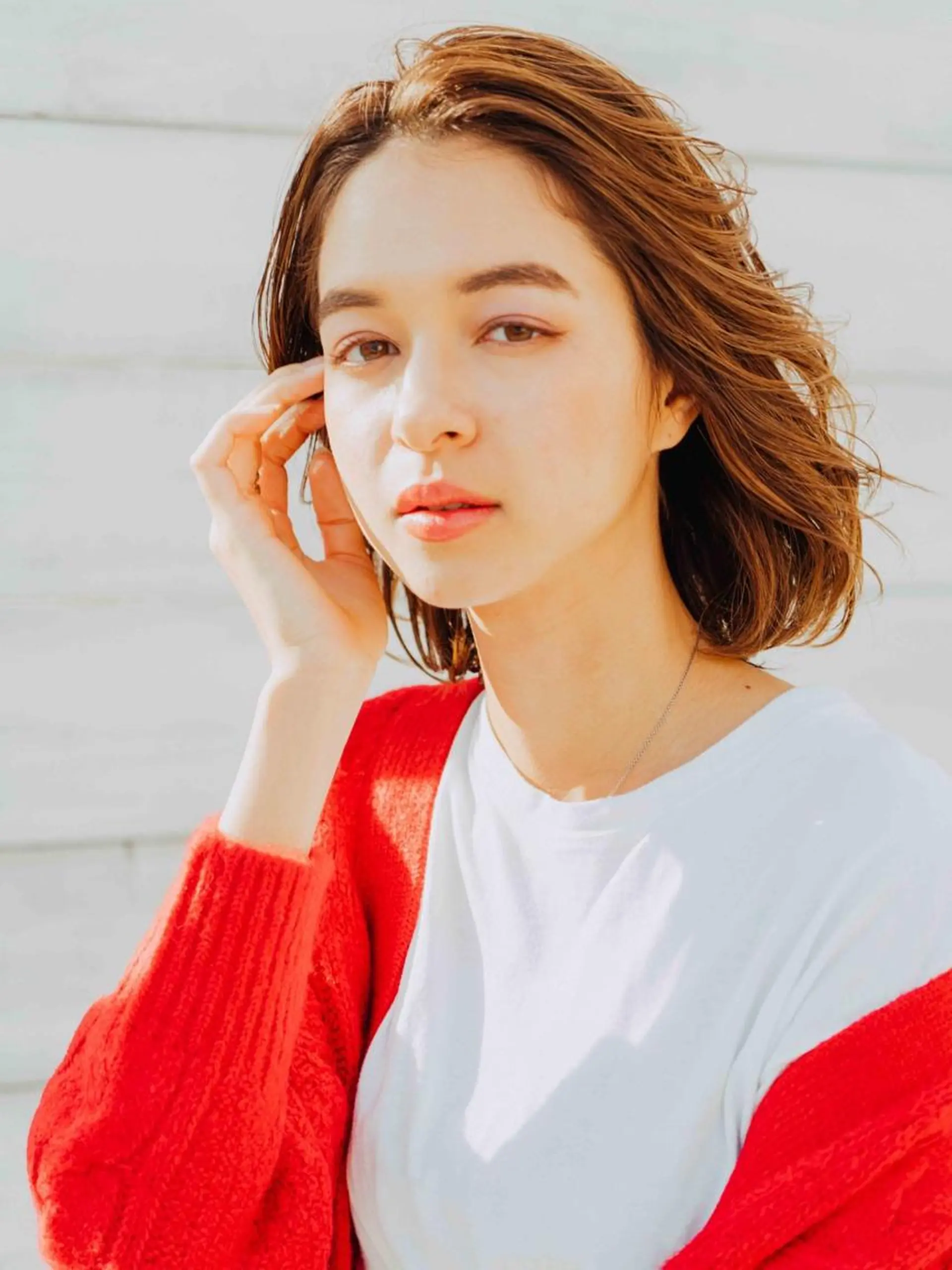 ショート カラー パーマ ヘアアレンジ メンズ キッズ ネイル マツエク・マツパ メンズウルフカット ハンサムショート アディクシーカラー 透明感カラー ボブ unu hair所属・藤井 仁紀のヘアスタイル