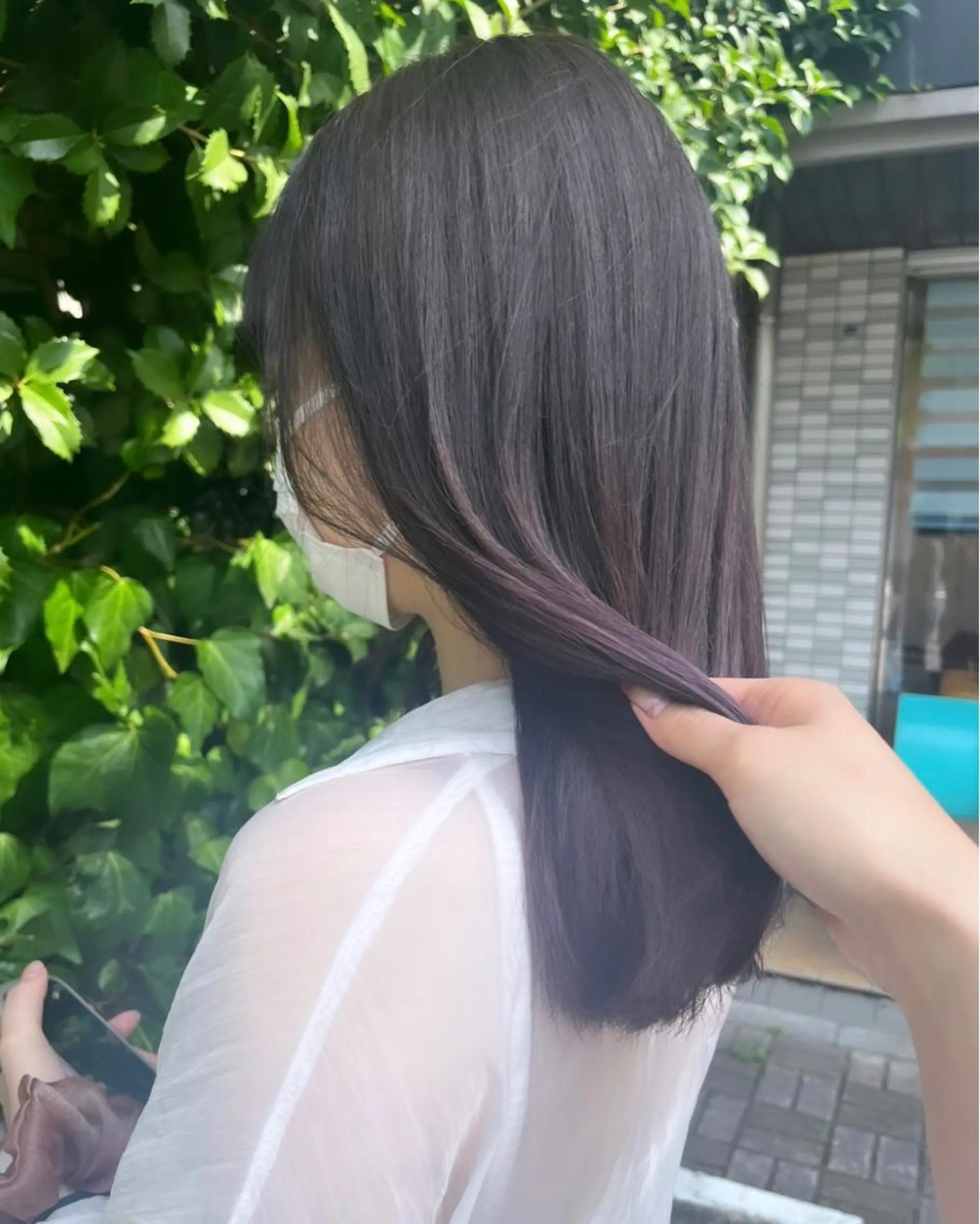 ロング カラー パープルカラー IMARI /のヘアスタイル