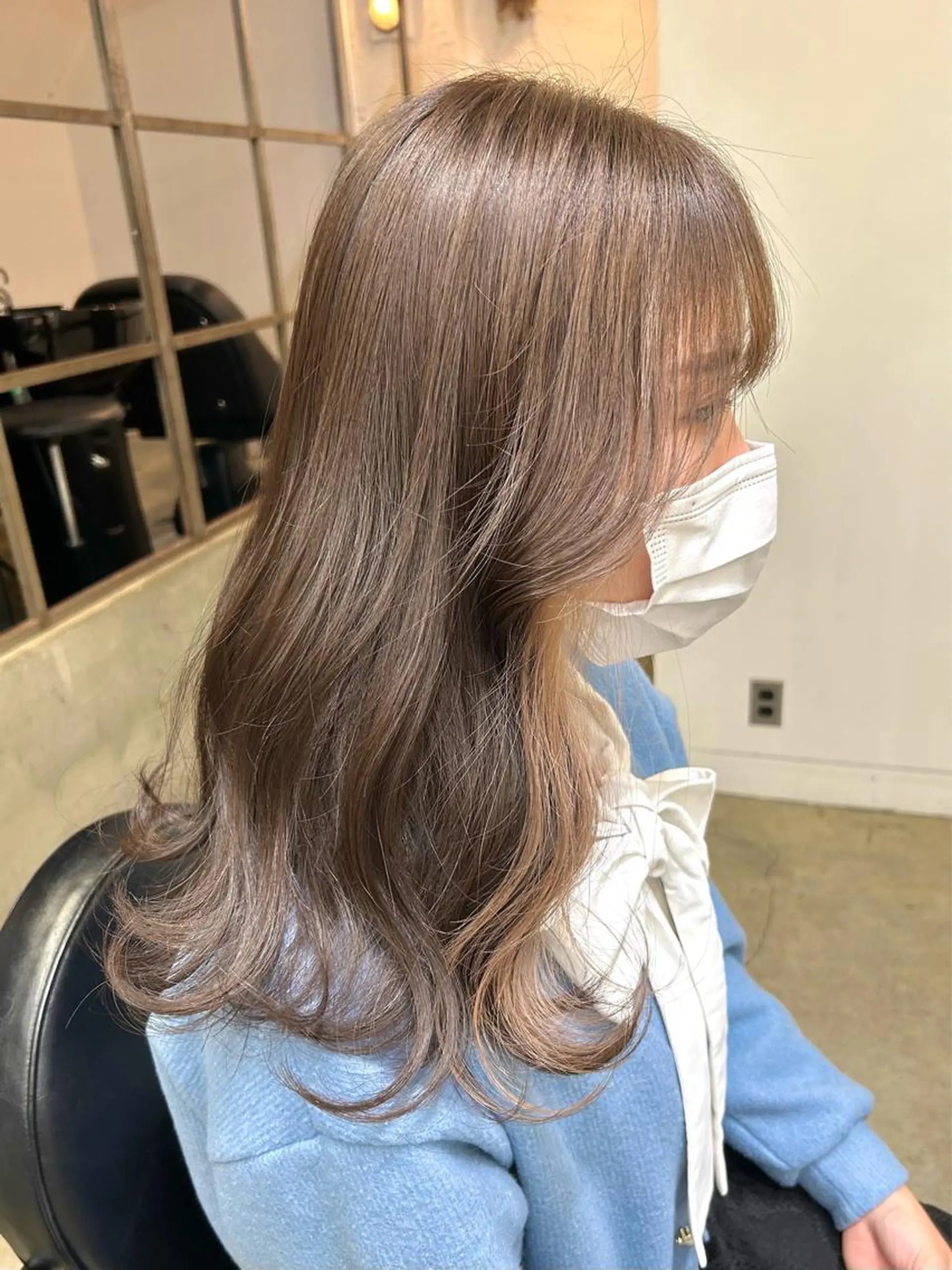 セミロング カラー ヘアアレンジ 🎀暖色カラー🎀 yurika♡のヘアスタイル