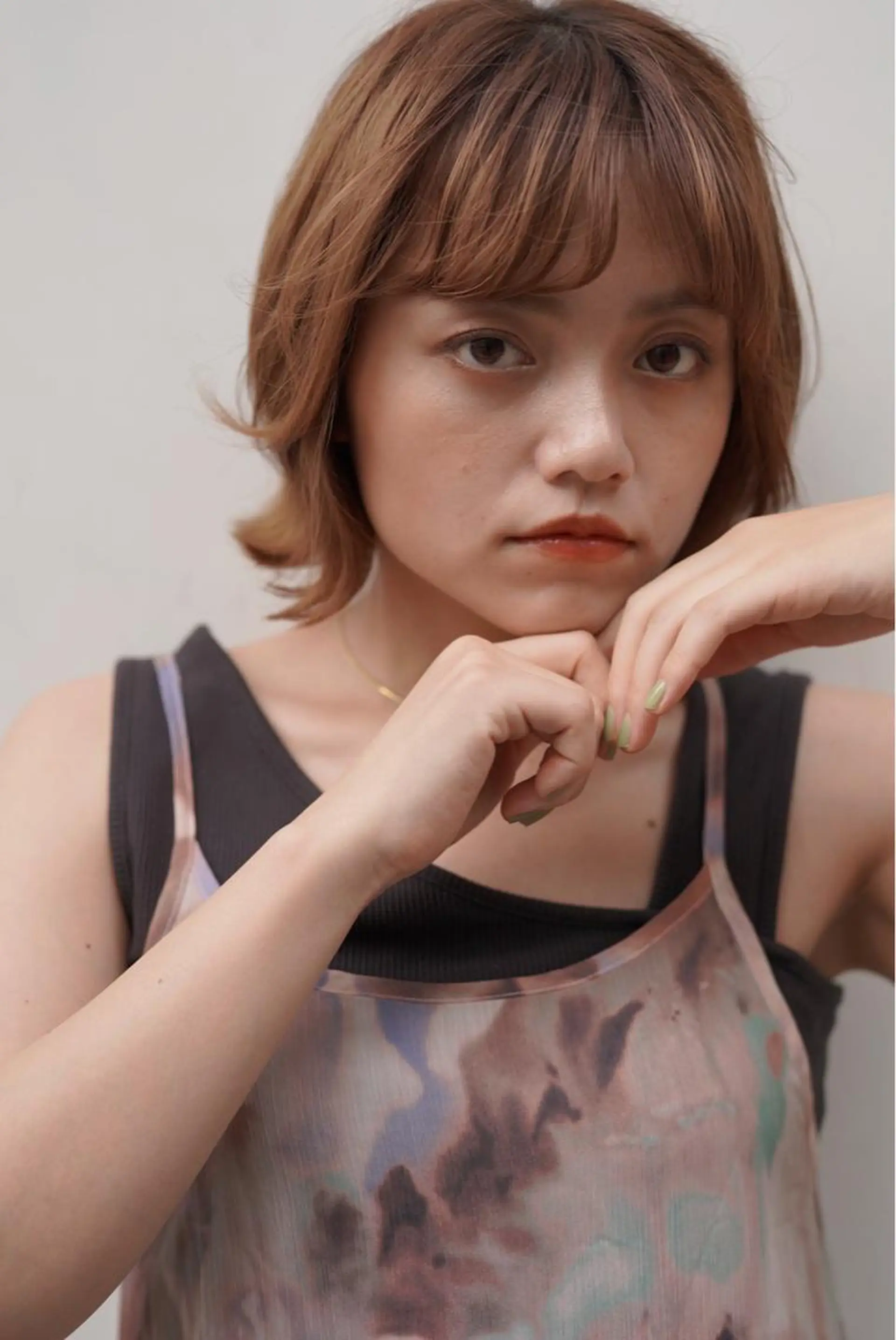 ミディアム カラー ショートボブ ボブ 外ハネヘア カット ヘアカラー トリートメント 卒業式受付中🌻 肥田亜沙美のその他イメージ
