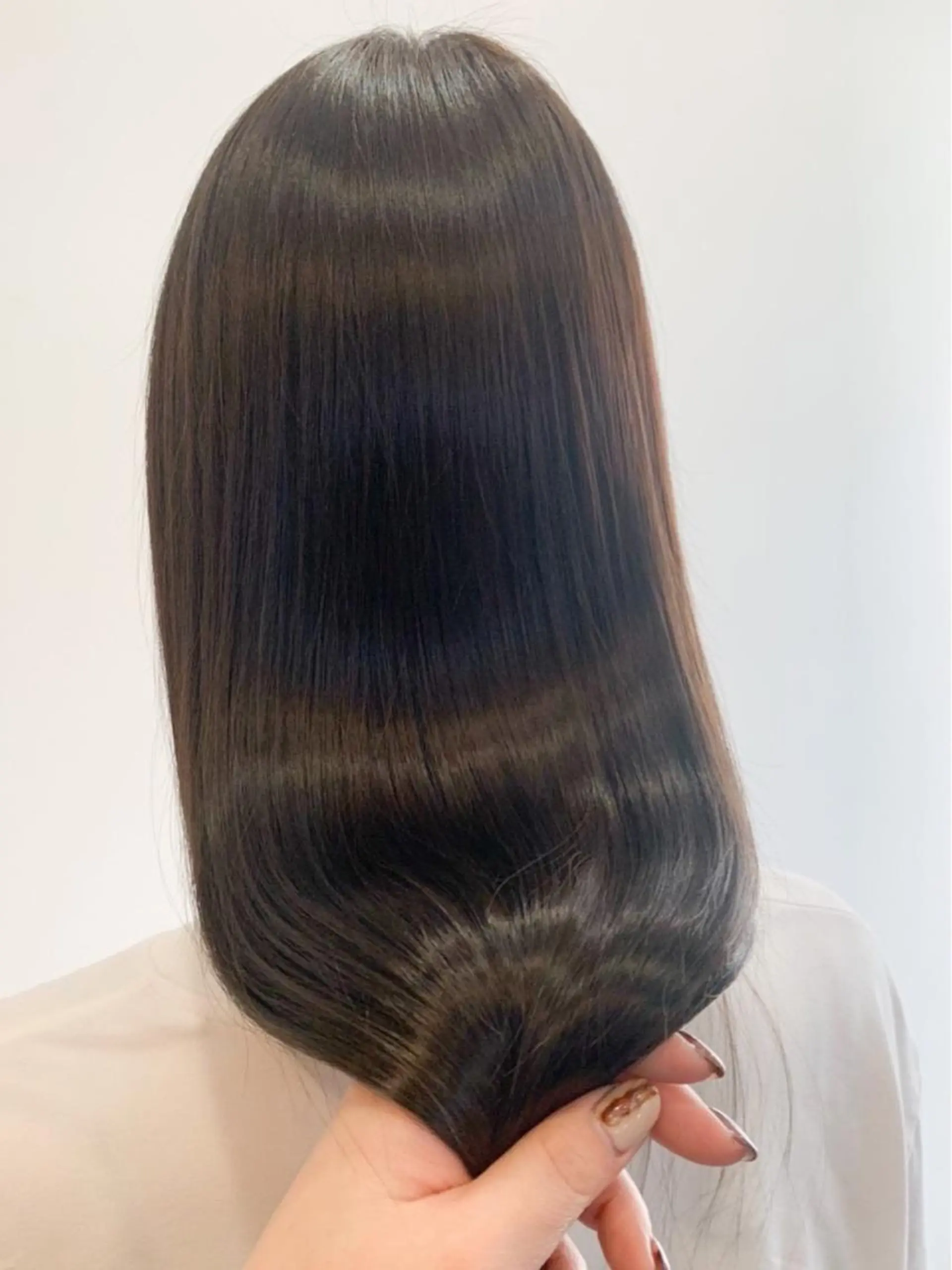 ロング ボブ ハイライト 髪質改善 トリートメント オクミヅキ /髪質改善/梅田🫧のヘアスタイル