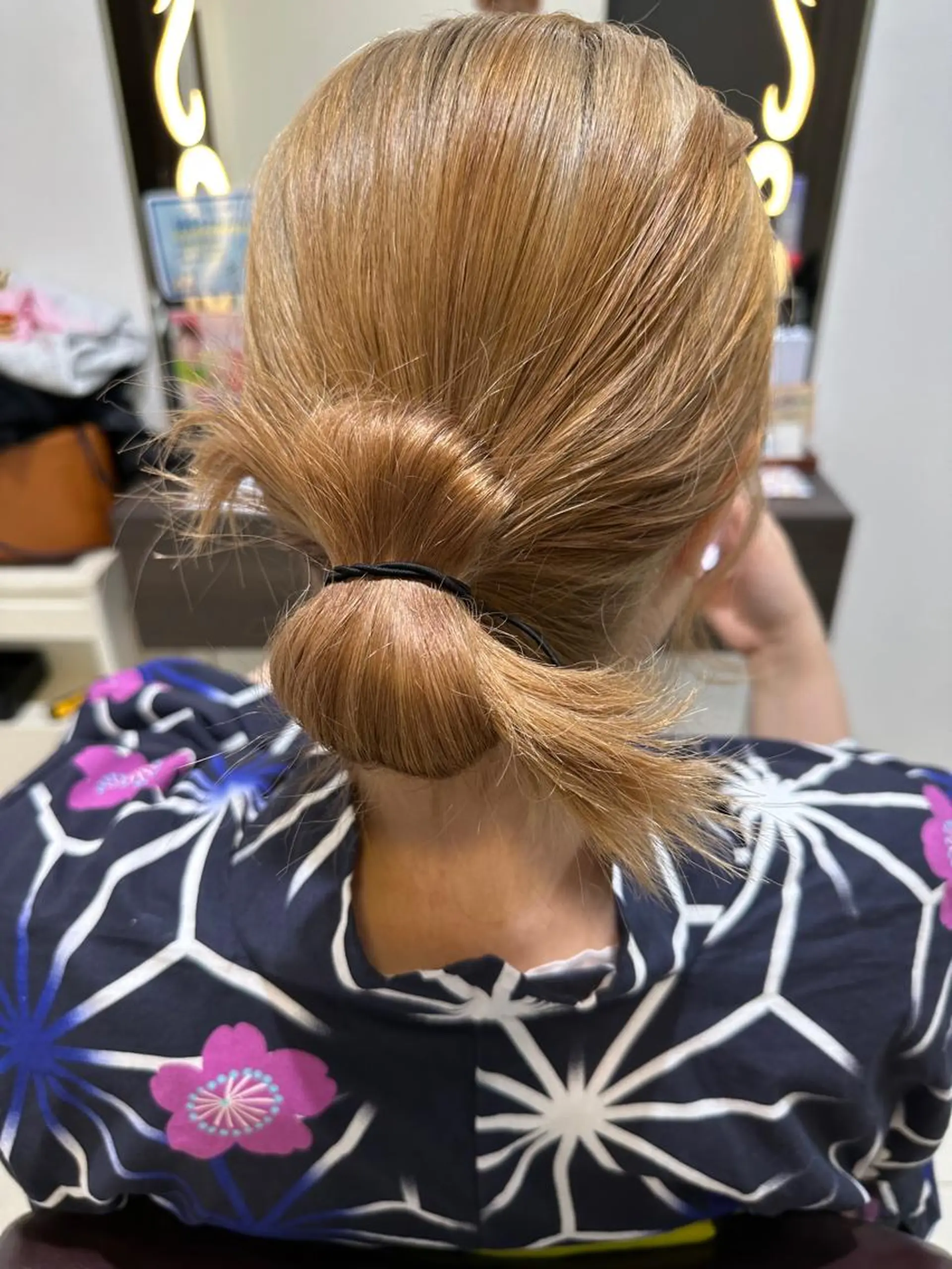 着付け 木曜日空きあり‼️ に合わせスタイル👍のヘアスタイル