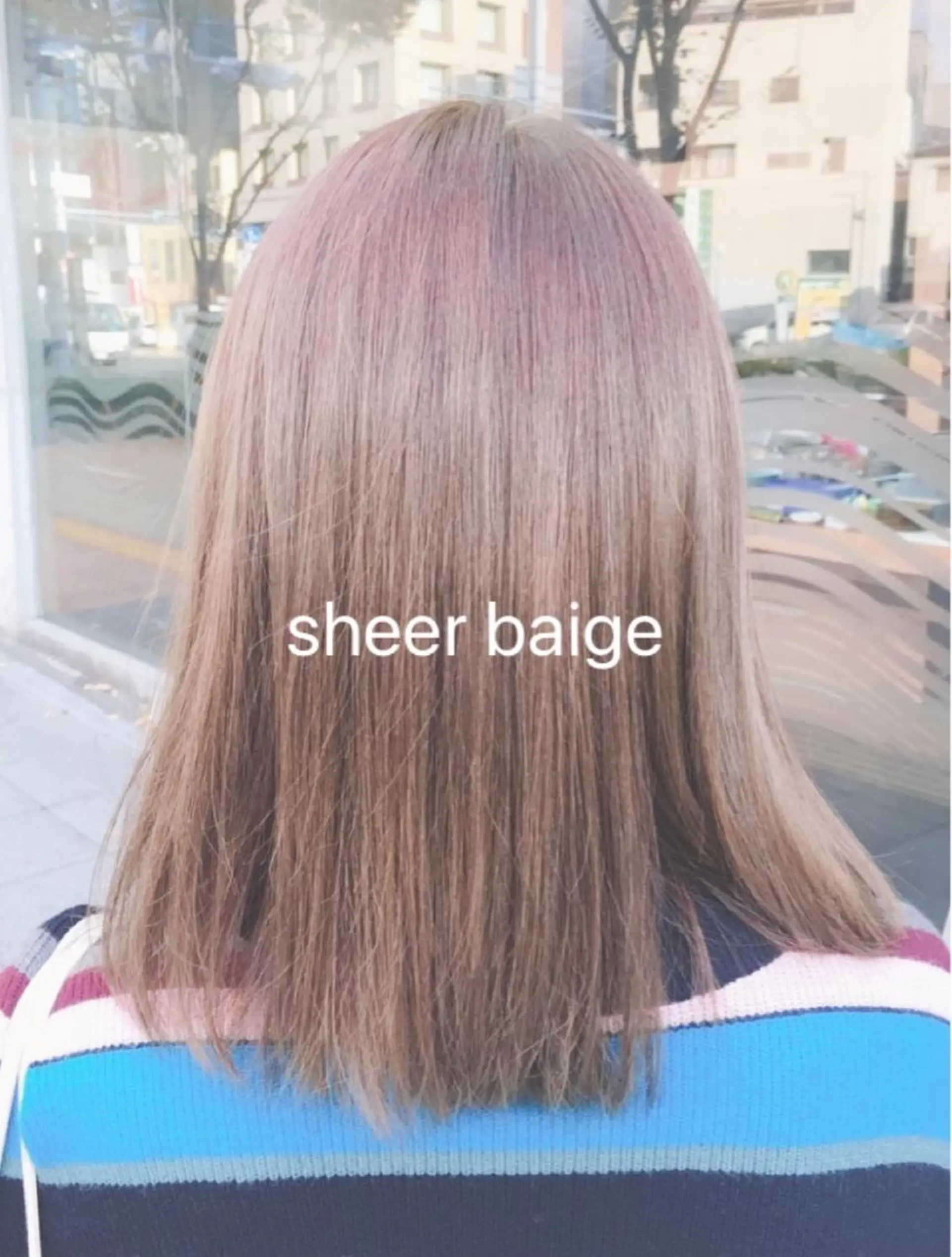 セミロング カラー GO TODAY SHAiRE SALON 梅田店所属・柔らかくすみカラー ボブ/ショートのヘアスタイル