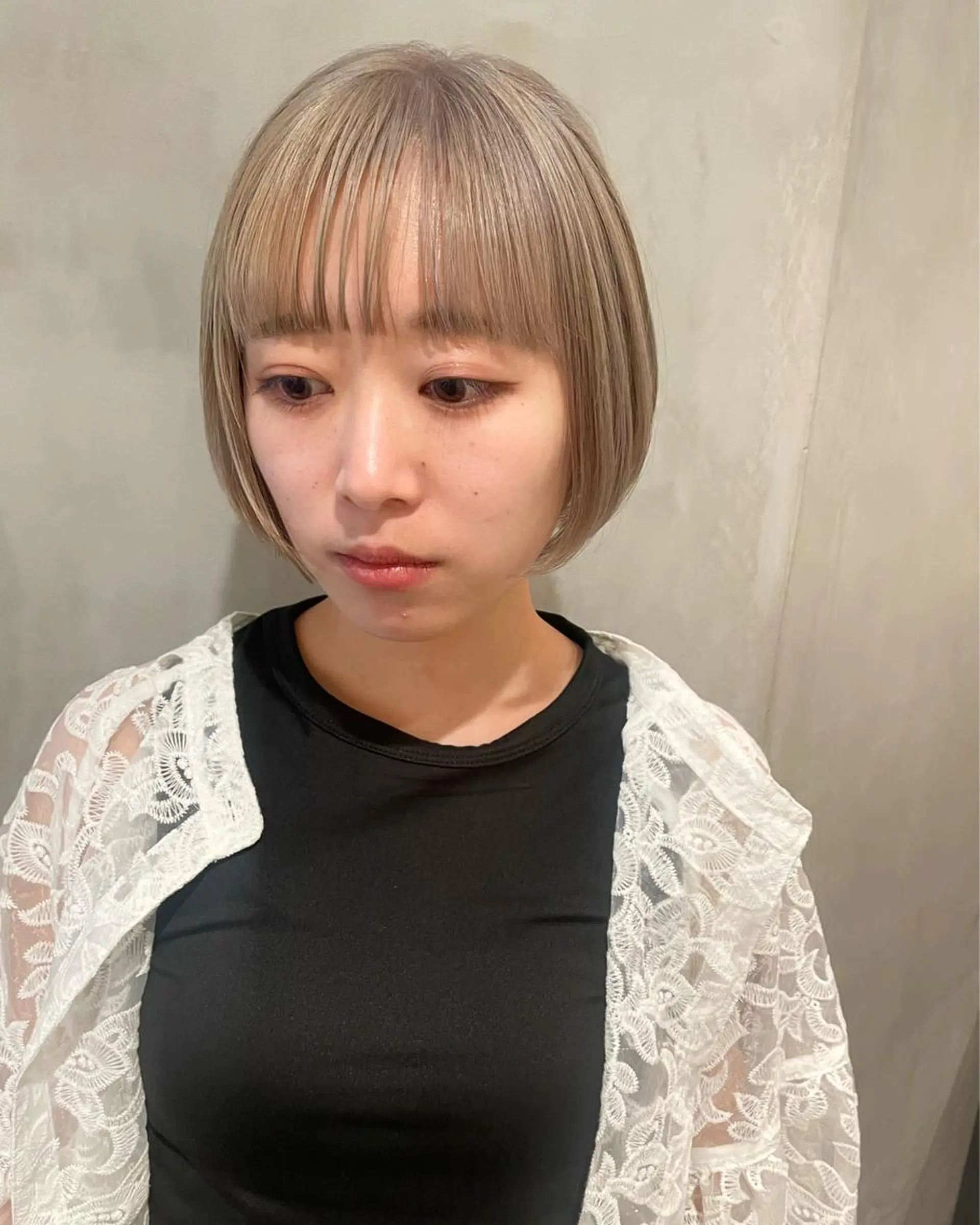ショート カラー カット ヘアカラー トリートメント 優 作のヘアスタイル