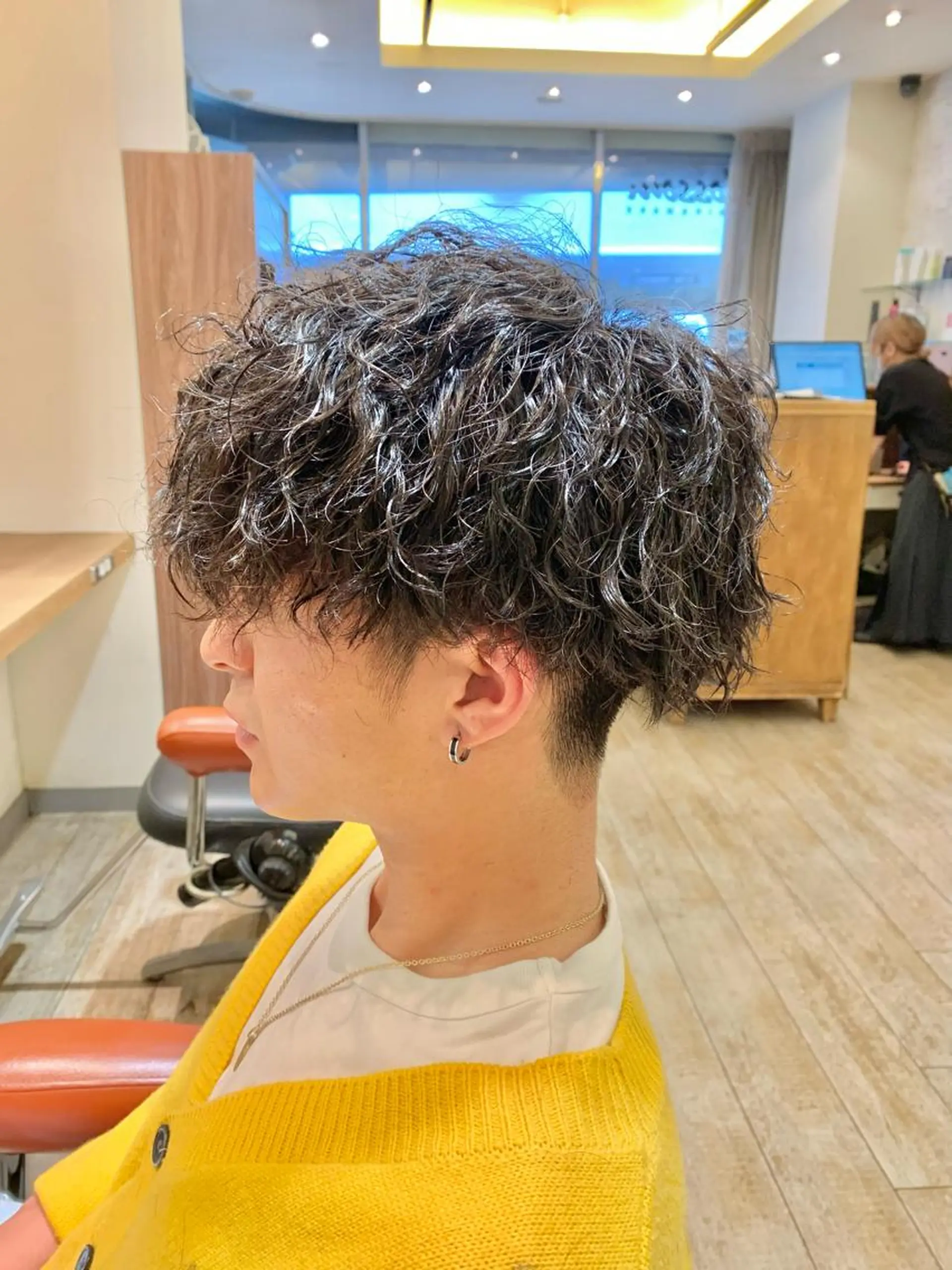 メンズ メンズバレイヤージュ メンズハイライト メンズインナーカラー カット パーマ ひばりヶ丘美容室 ✂︎藤原珠輝✂︎のヘアスタイル