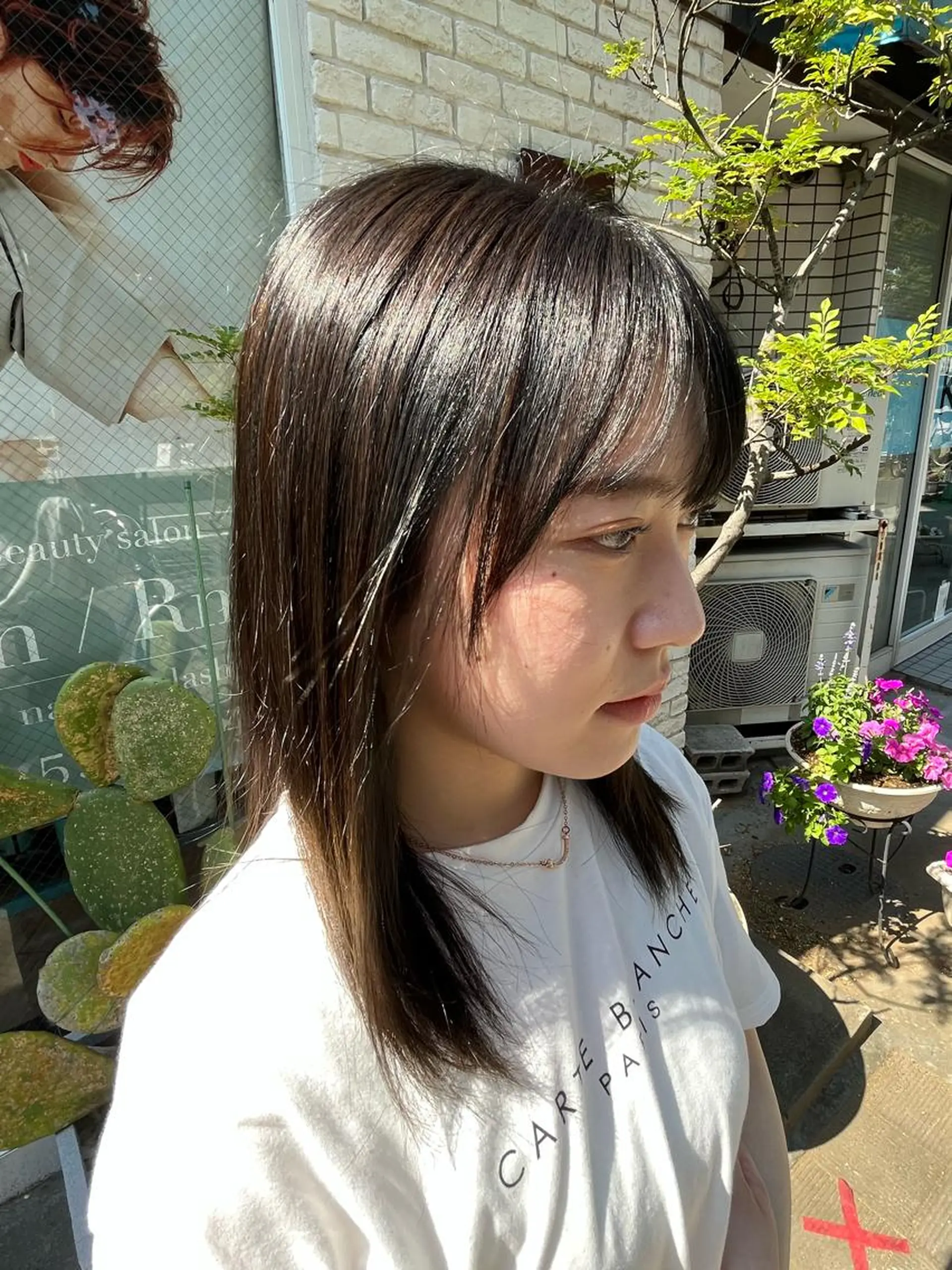 ミディアム カラー 🩷ྀི暖色カラー 🫧ྀིススマゴチヨのヘアスタイル