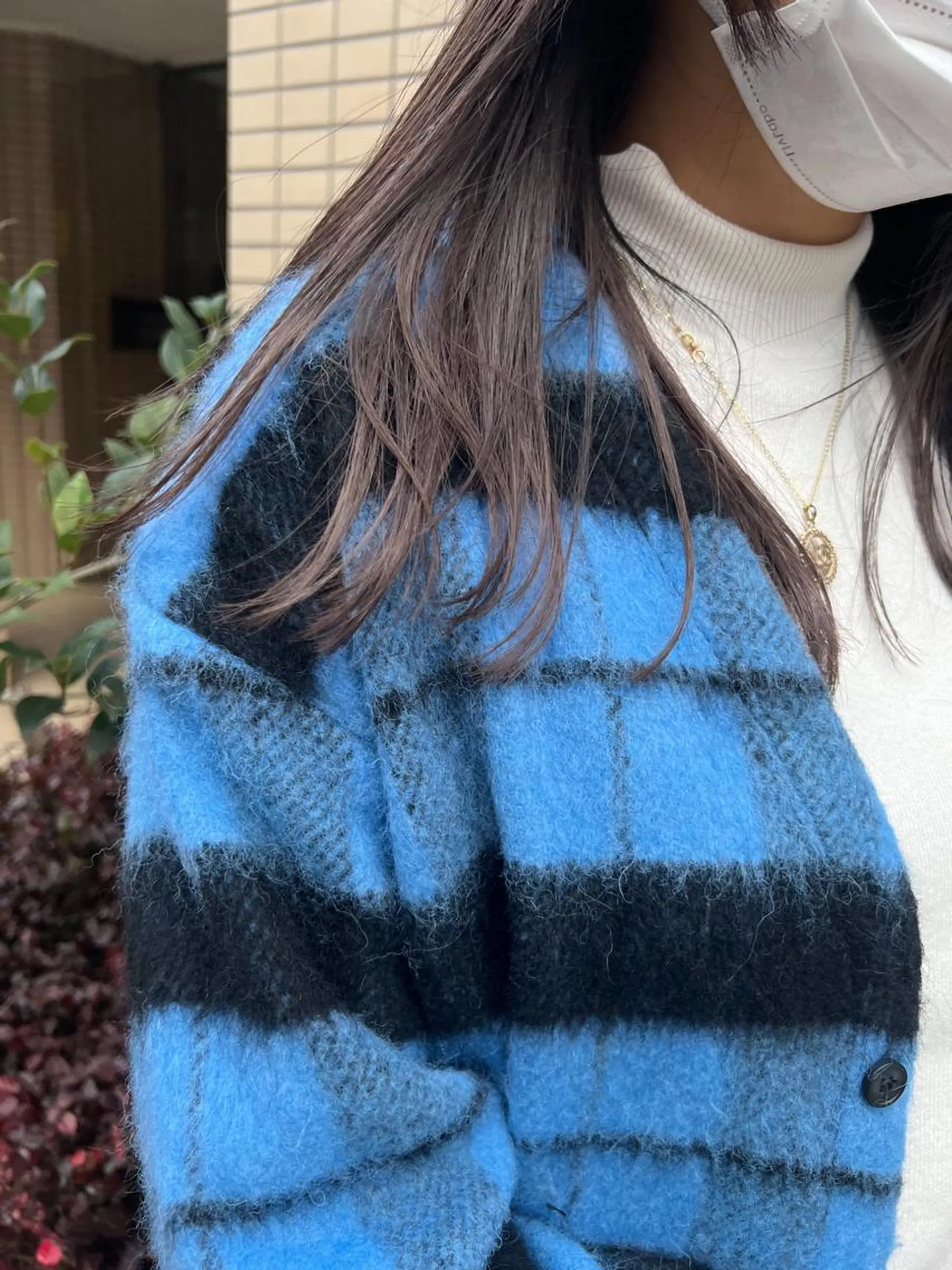 ロング カラー 顔周りレイヤー/韓国 ブリーチminamiのヘアスタイル