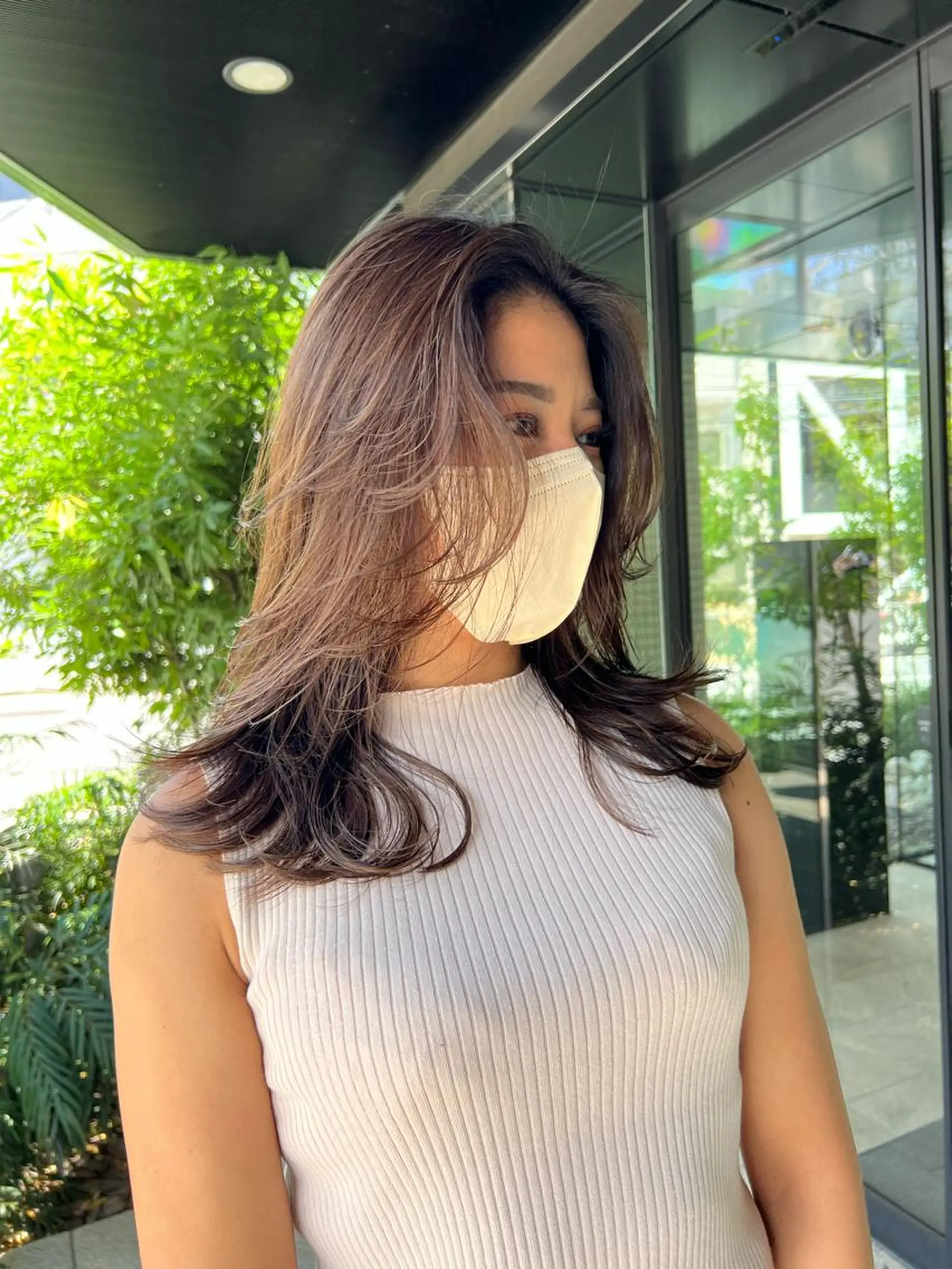 セミロング カラー レイヤーカット DUMBO所属・【完全マンツー 恵比寿】佐藤 翔のヘアスタイル