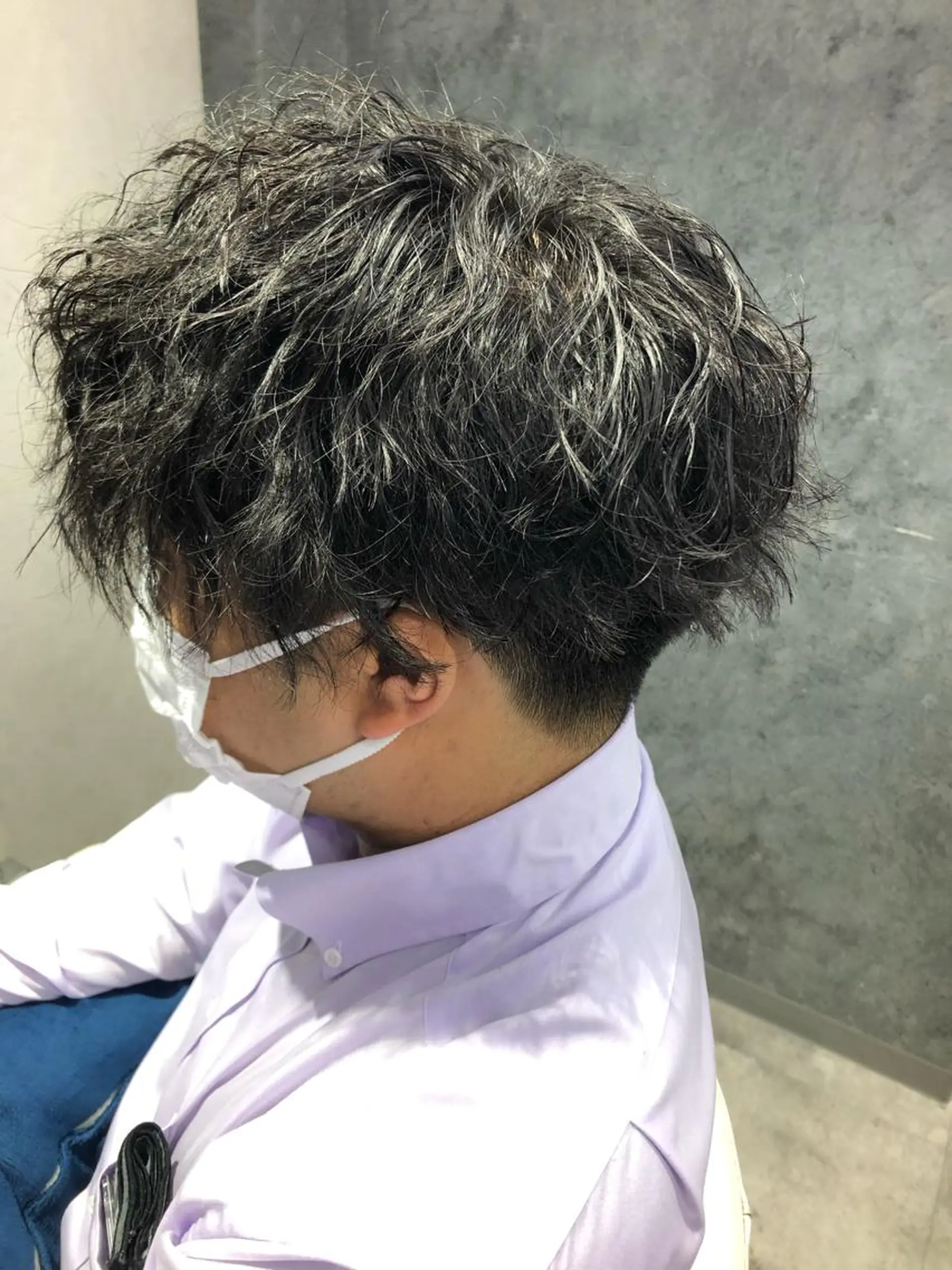 パーマ メンズ メンズパーマ ツーブロック スパイラルパーマ Noy所属・Noyヨシモト ヒロトのヘアスタイル