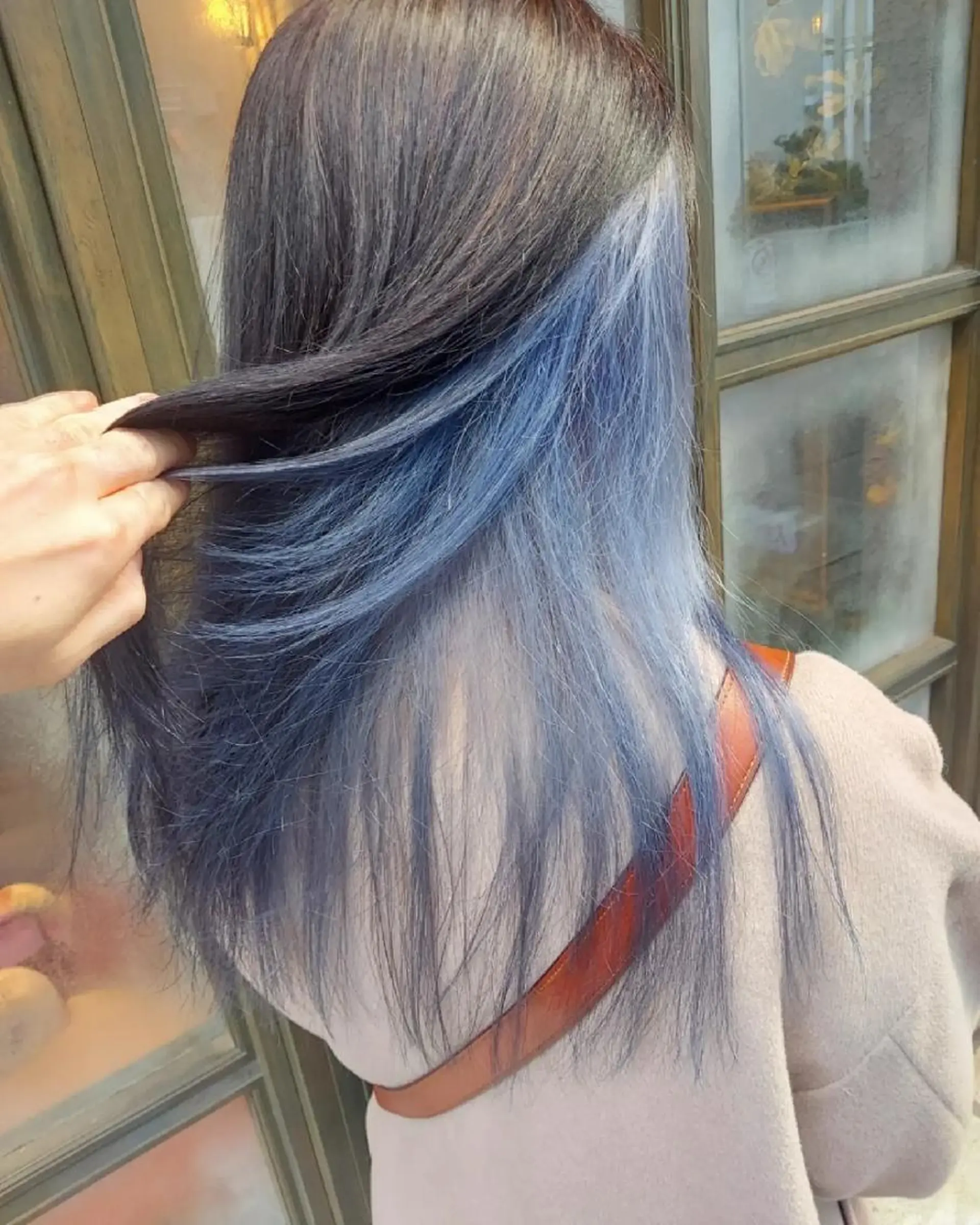 ロング カラー ブルーカラー インナーカラー grow上野御徒町【グロウ】所属・ブリーチ・ハイトーン 特化🎉内山のヘアスタイル