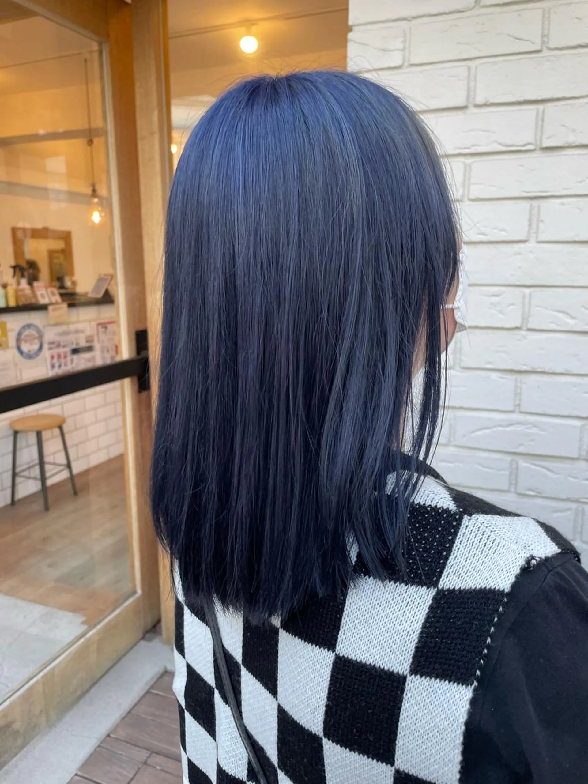 ショート カラー ヘアアレンジ ブルーカラー ヘアカラー トリートメント 🎗秋山勇 /三宮指名No.1のヘアスタイル