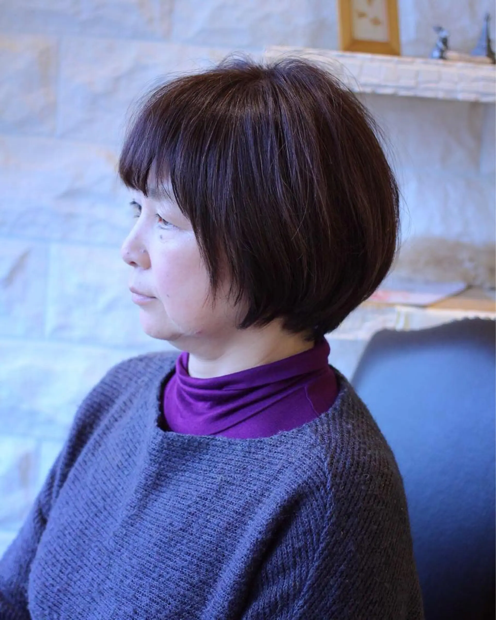 ショート カラー ミセス ショートヘア カット ヘアカラー 土居 正季のヘアスタイル