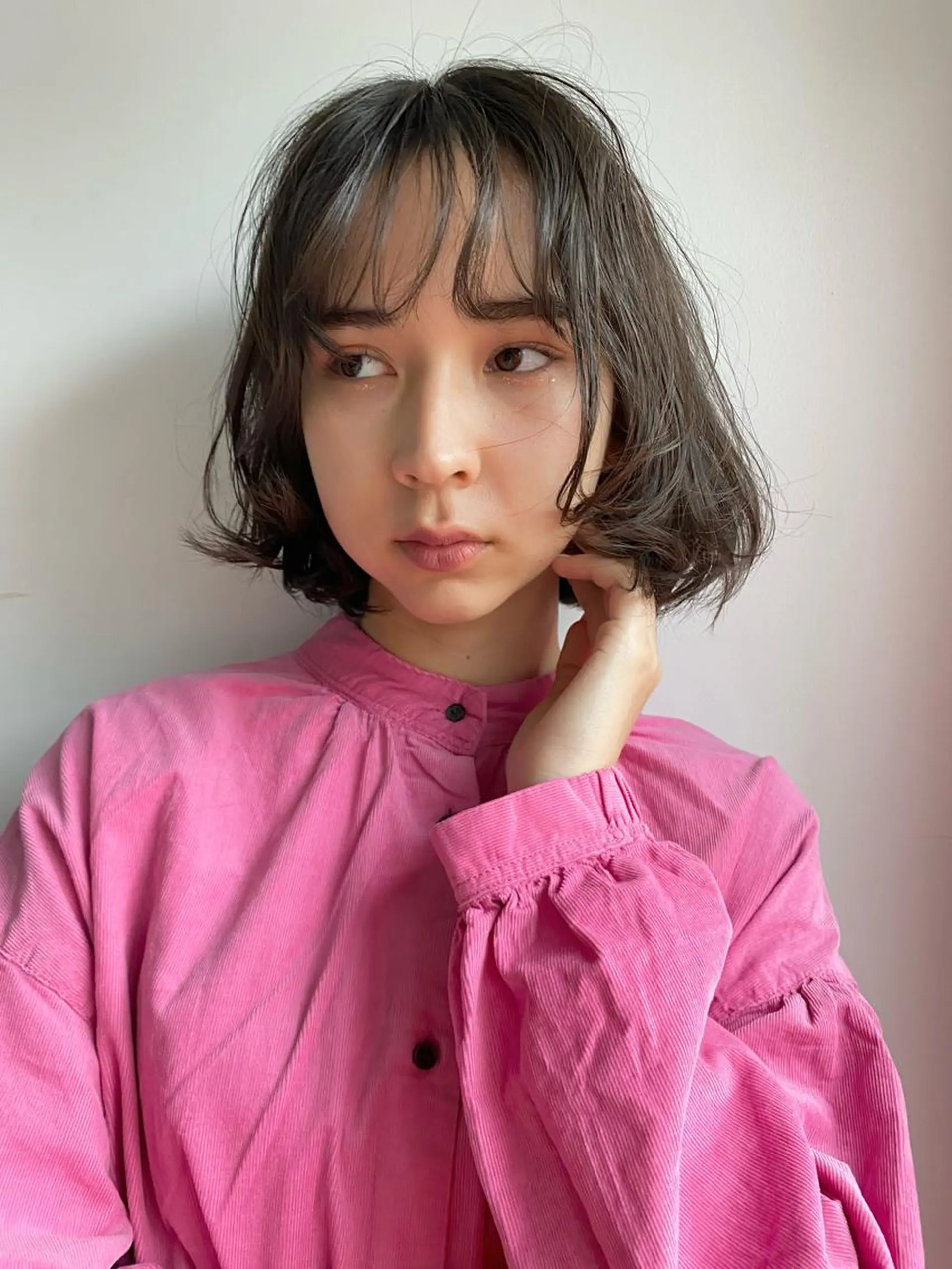 ショート カラー パーマ カット ヘアカラー トリートメント Hayashi Shioriのヘアスタイル