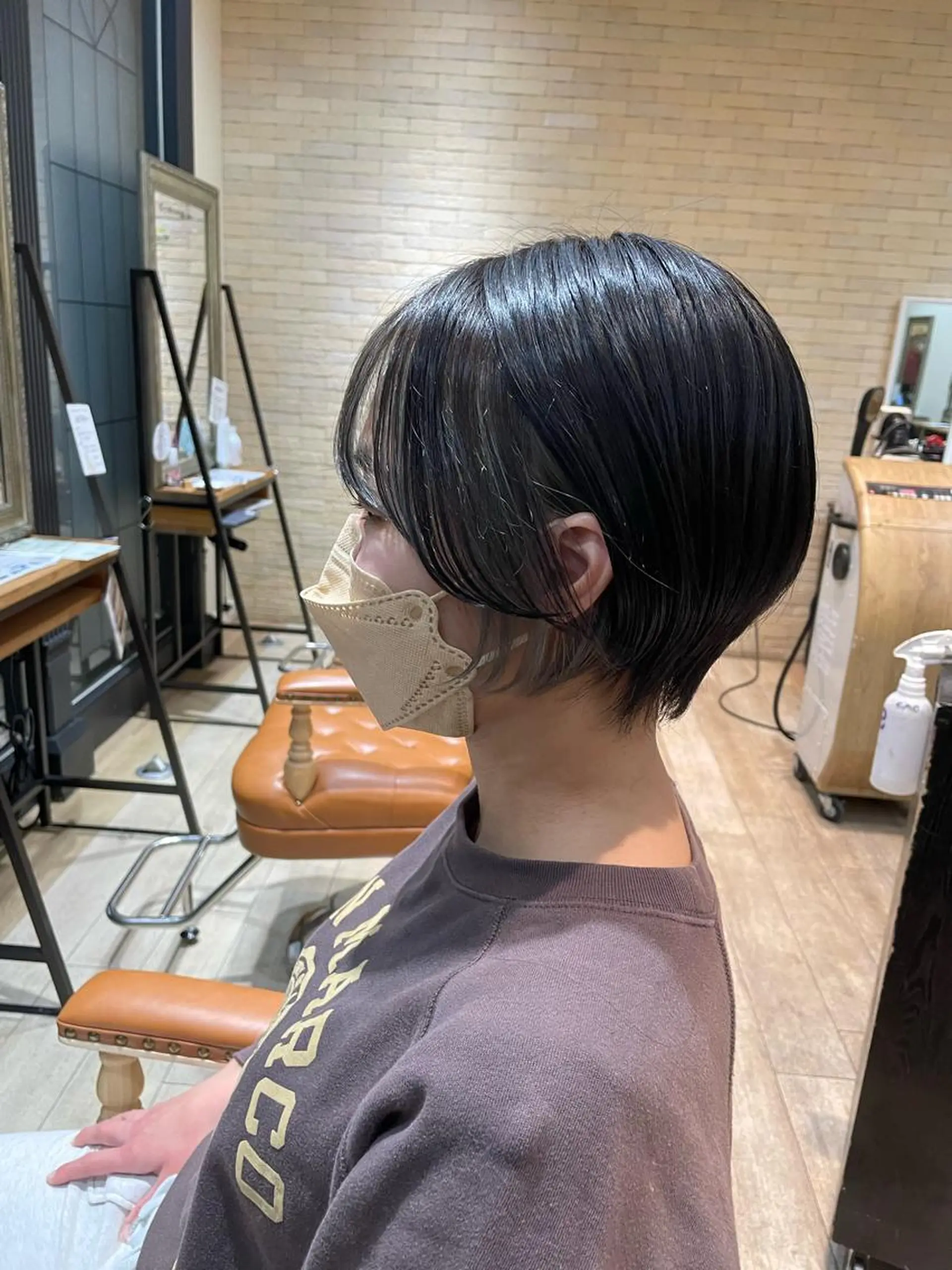 ショート くびれヘア ショートヘア 亀川蓮 Agu hairのヘアスタイル
