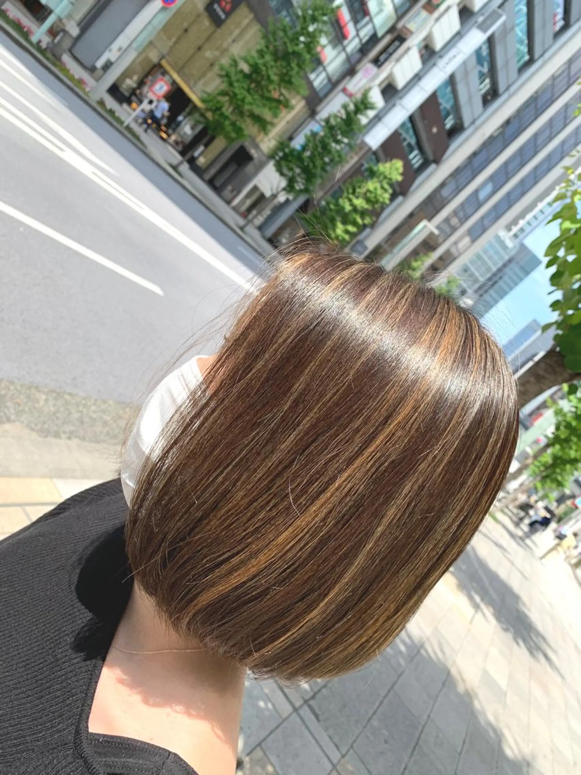 ミディアム カラー 【ツヤ髪を叶える】 店長 平間 響のヘアスタイル