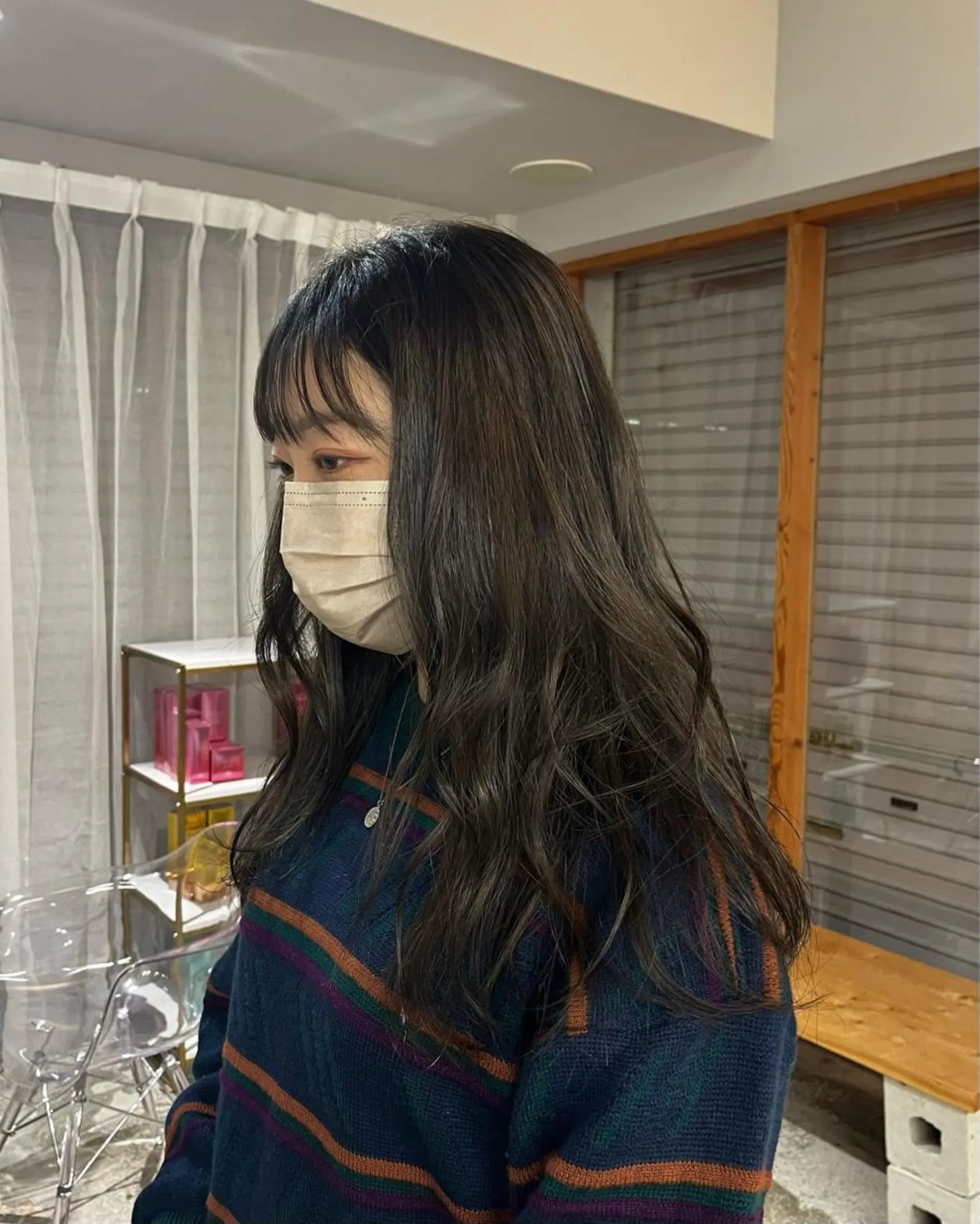 カラー オリーブカラー cipre 唯舞のヘアスタイル