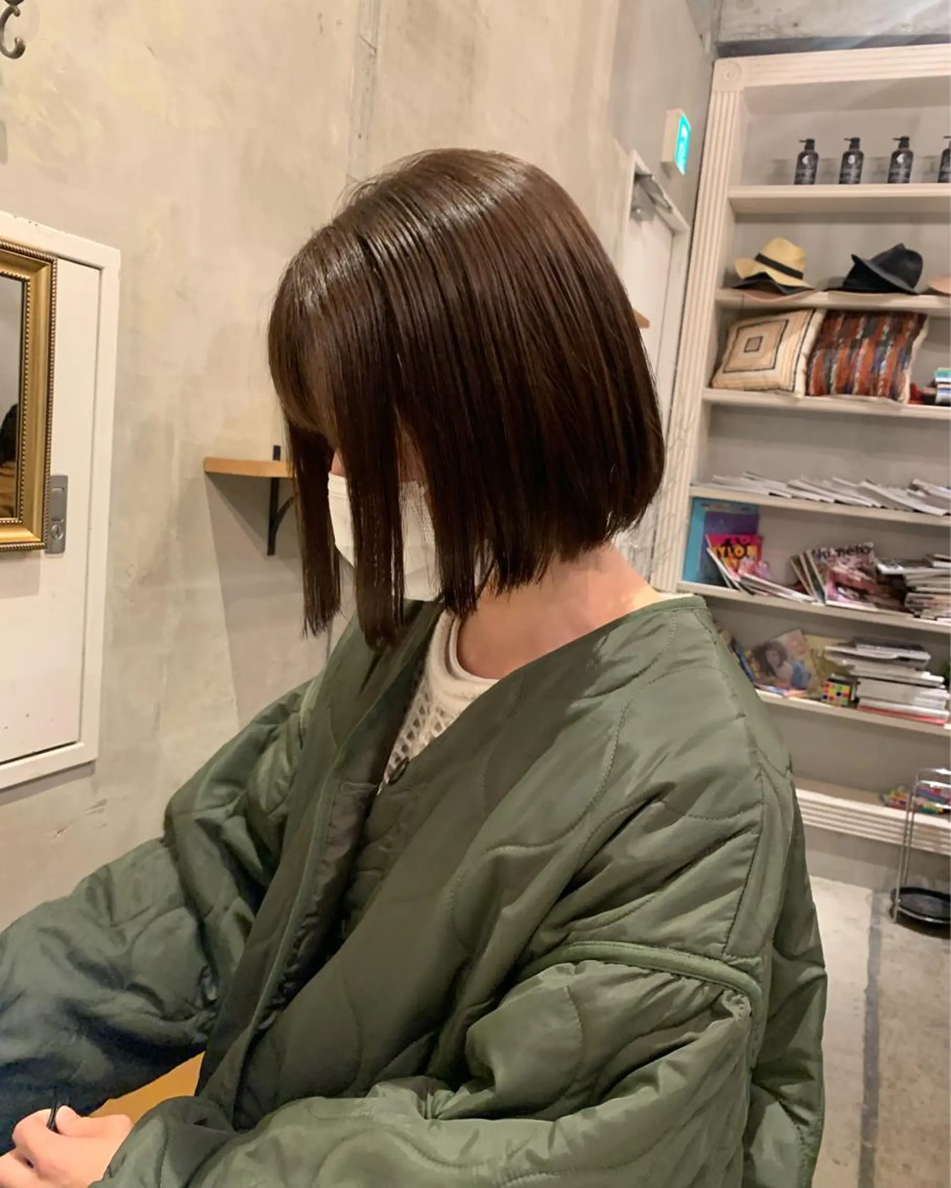 ショート カラー アッシュ ボブ カネコ ユカリのヘアスタイル