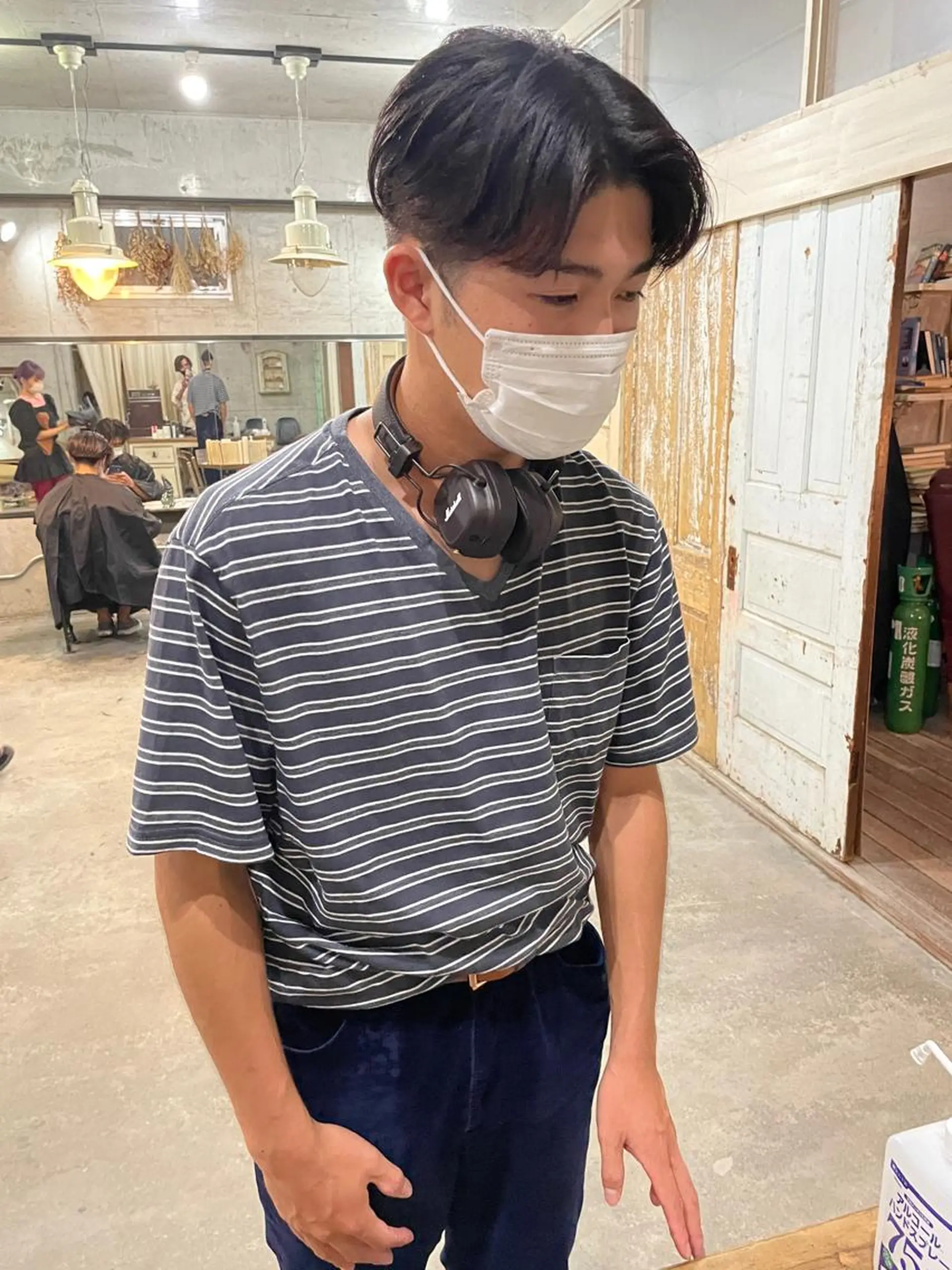 ショート パーマ メンズ特化美容師 ハスイルイのヘアスタイル