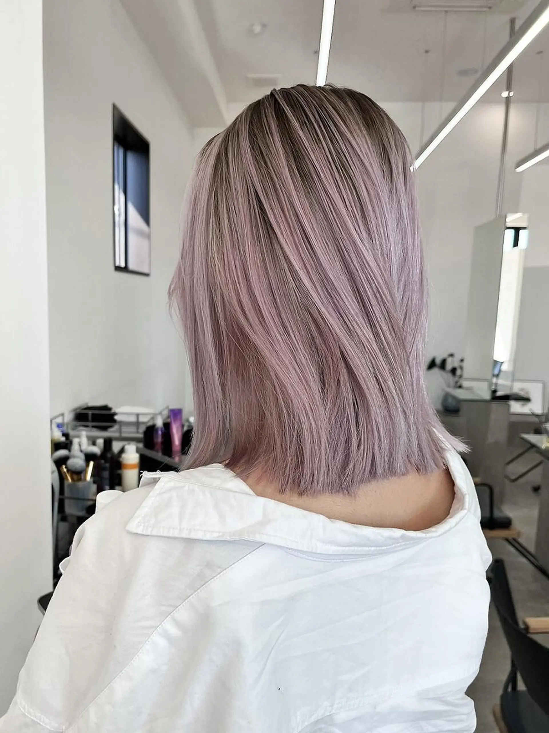 ミディアム カラー ヘアカラー Nought etre 西金沢のヘアスタイル