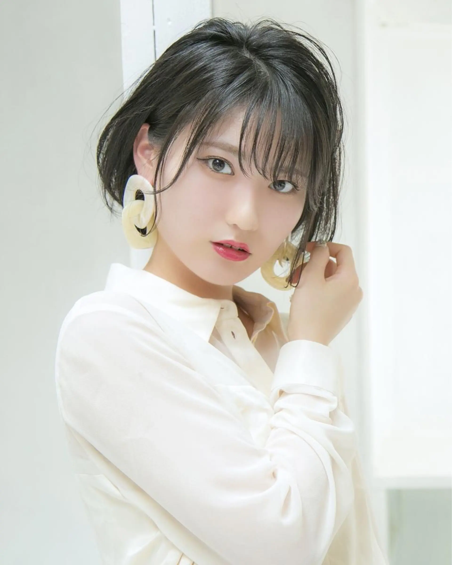 ショート カラー パーマ ヘアアレンジ Lond re Maison.原宿のヘアスタイル