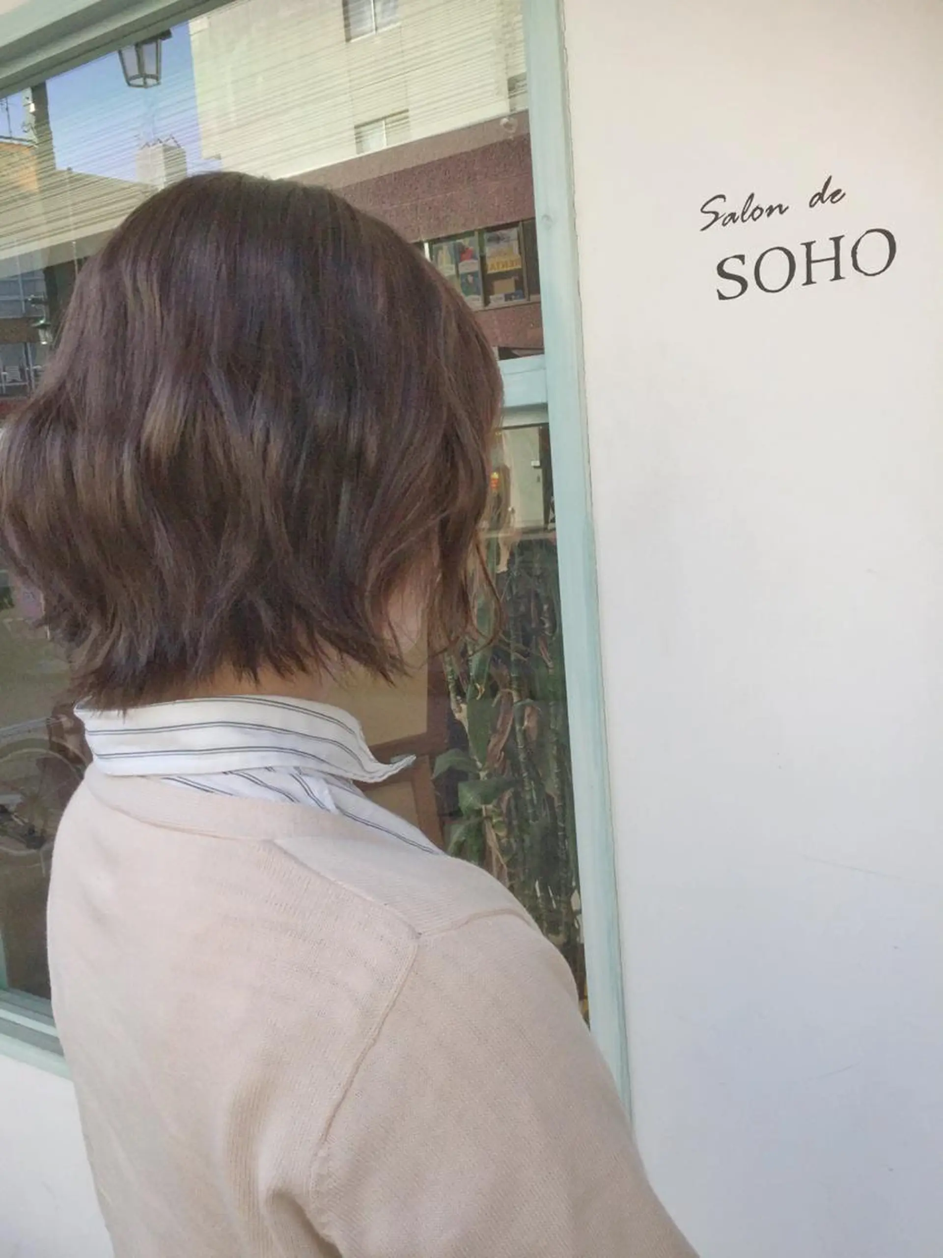 ショート カラー 黒髪 ブラウンカラー 透明感カラー ピンクカラー ピンクブラウン ◇おの あすか◇のヘアスタイル
