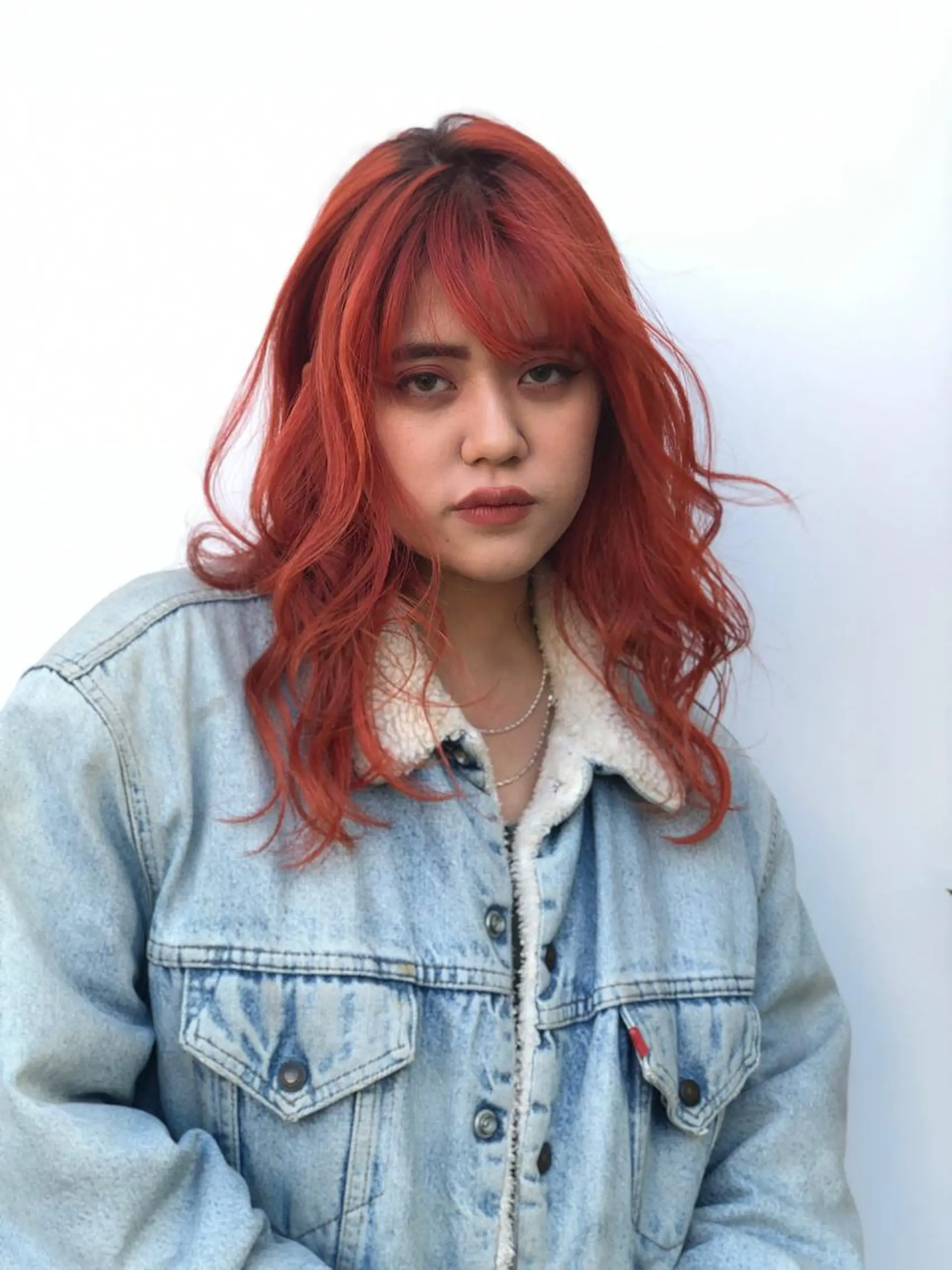 ミディアム 古屋 花織のヘアスタイル