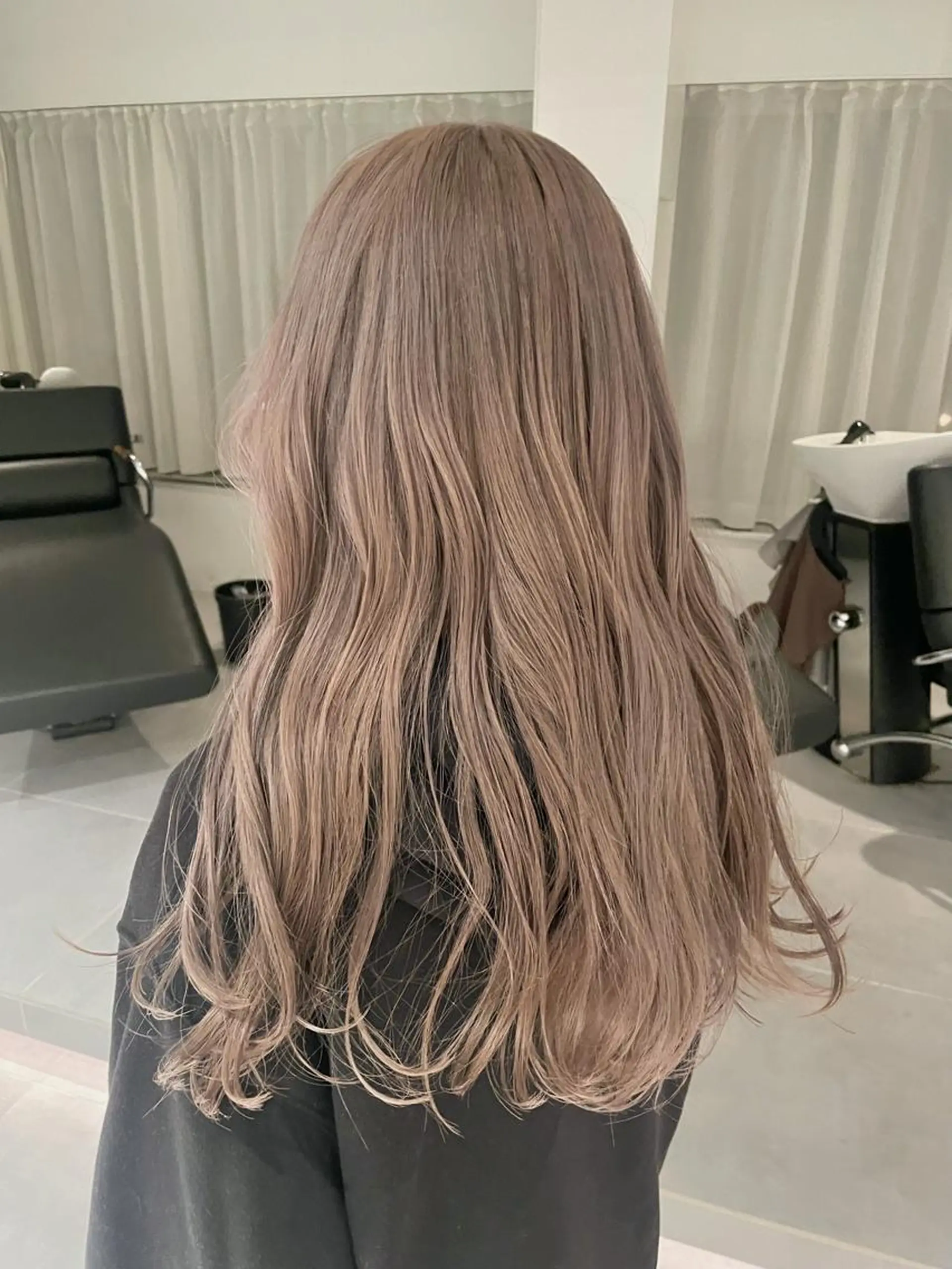 ロング カラー カット ヘアカラー 🪞韓国透けhair 🪞honokaのヘアスタイル