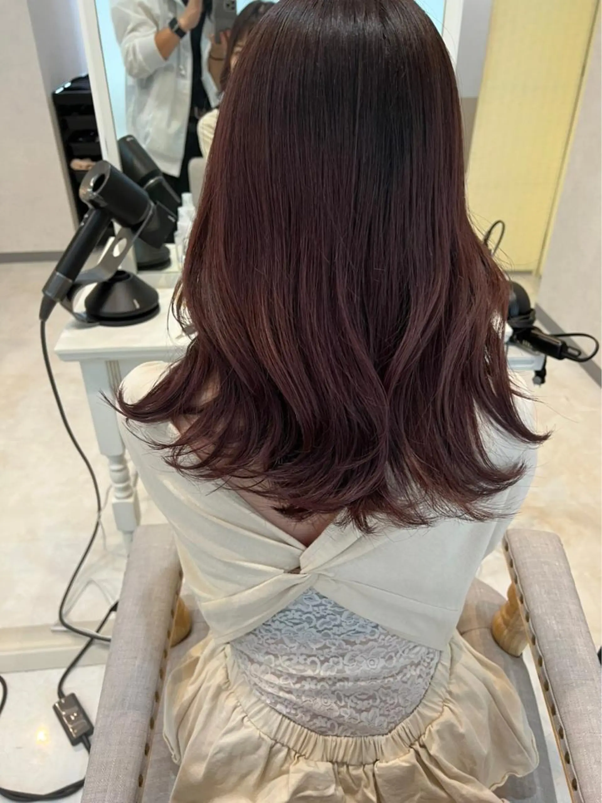セミロング カラー ヘアカラー 似合わせカラー 梅田 ayanaのヘアスタイル