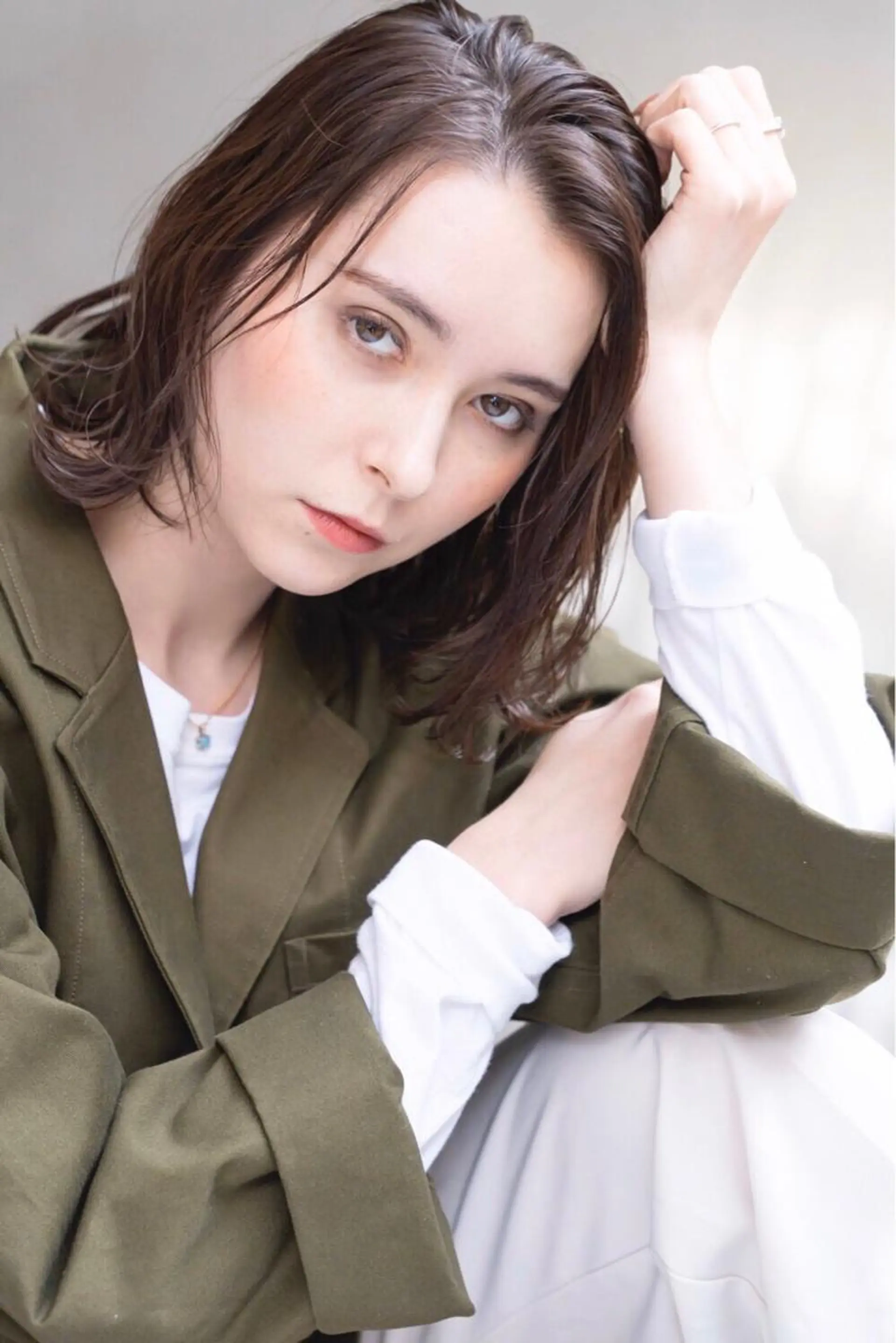 ミディアム カラー 髪質改善/艶髪特化 /柔らかさ/清水翔矢のヘアスタイル