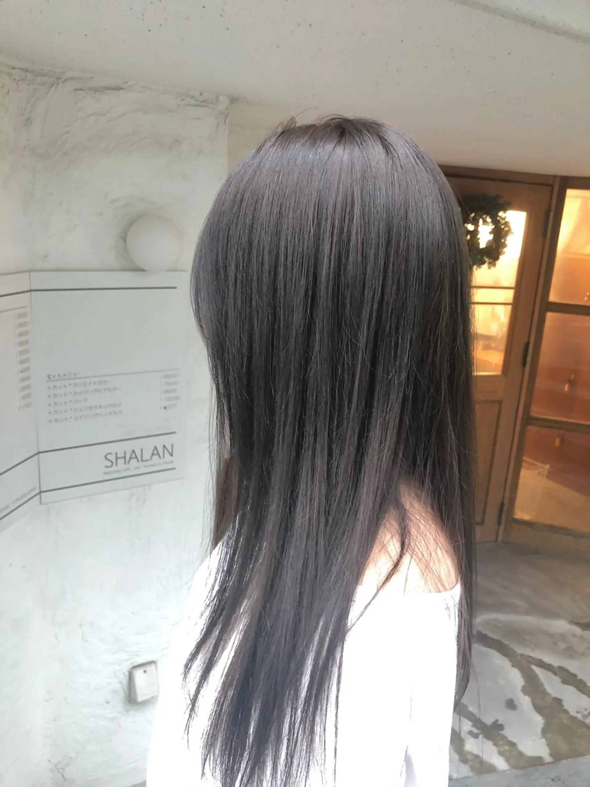 カラー アッシュ アッシュグレー FUJINO RYOのヘアスタイル