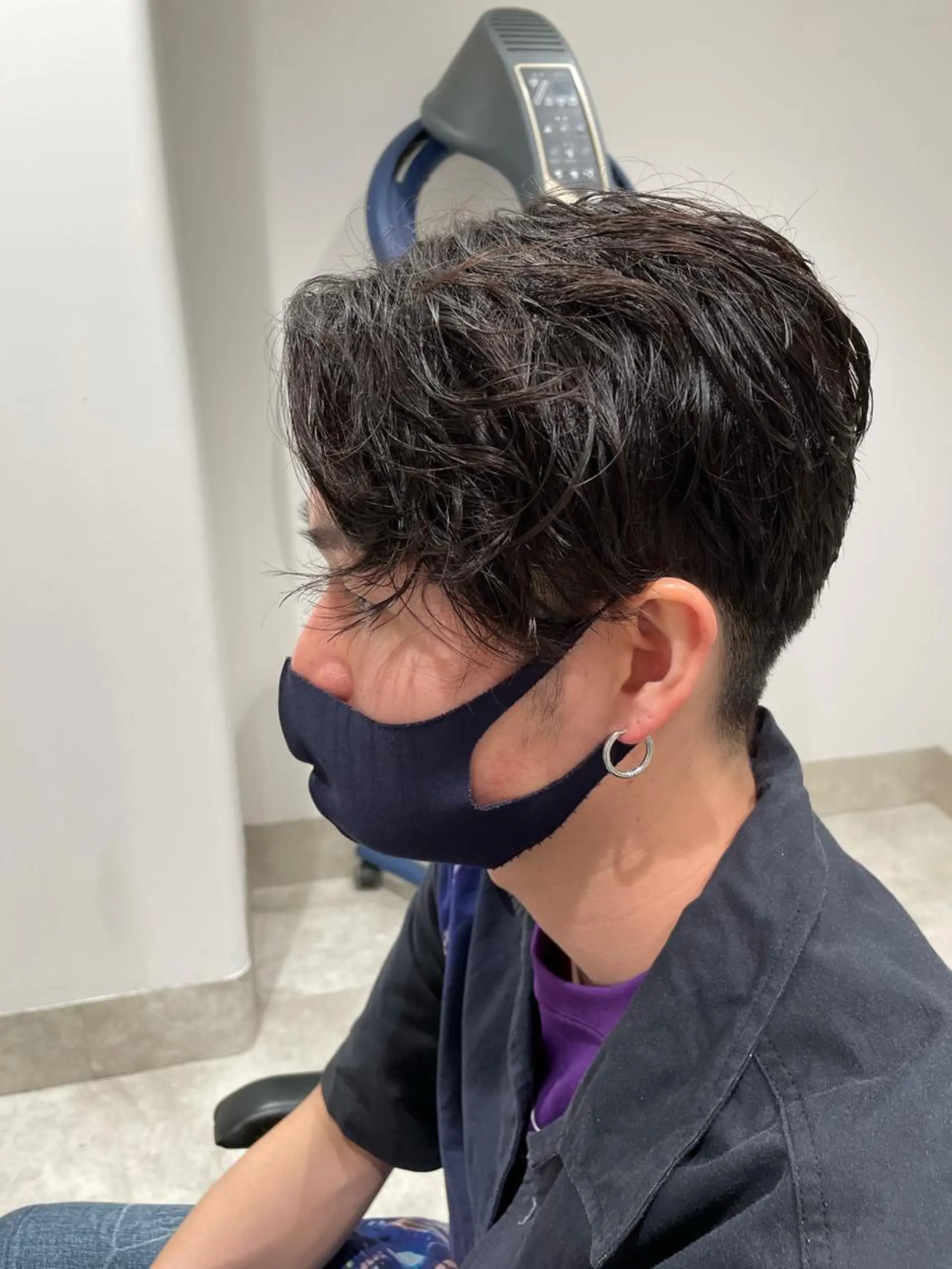 ショート カラー パーマ ヘアアレンジ メンズ パーソナルカラー合わ せたカラー🤍なつみのヘアスタイル