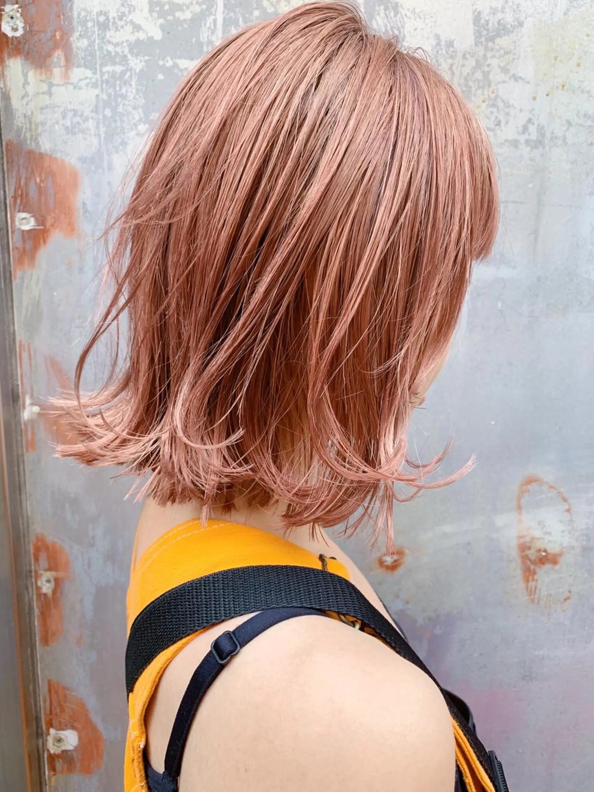 ミディアム カラー ピンクカラー カット ヘアカラー トリートメント ヘアセット ブリーチカラーNo. 1🌈 RYOGAのヘアスタイル